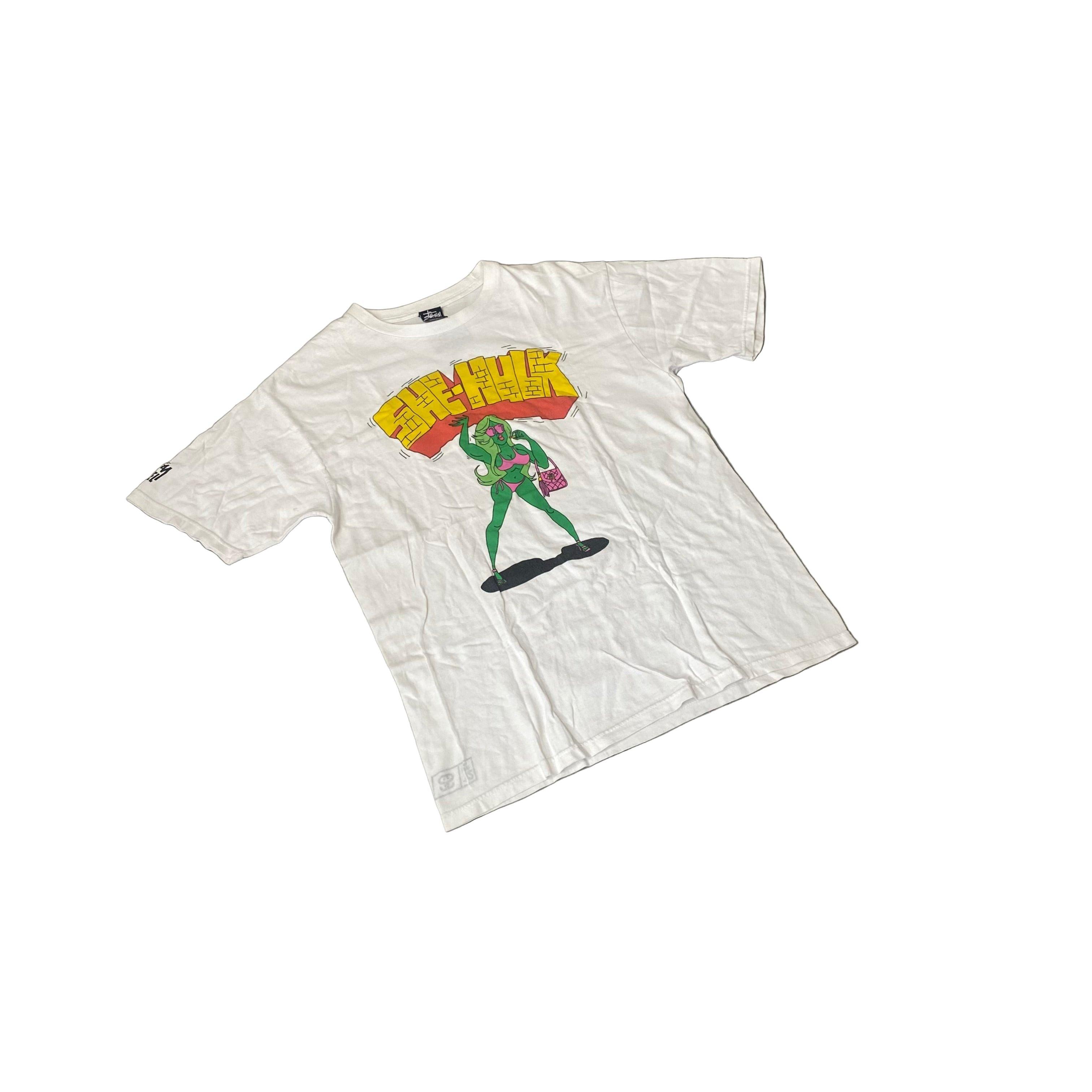 White Stussy Tee - M
