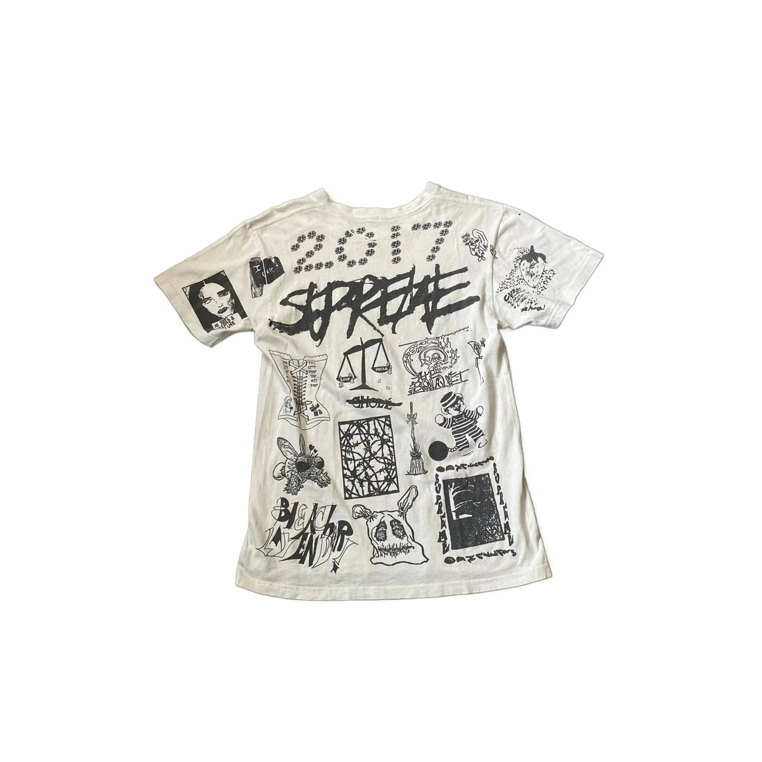 White Supreme Tee - M