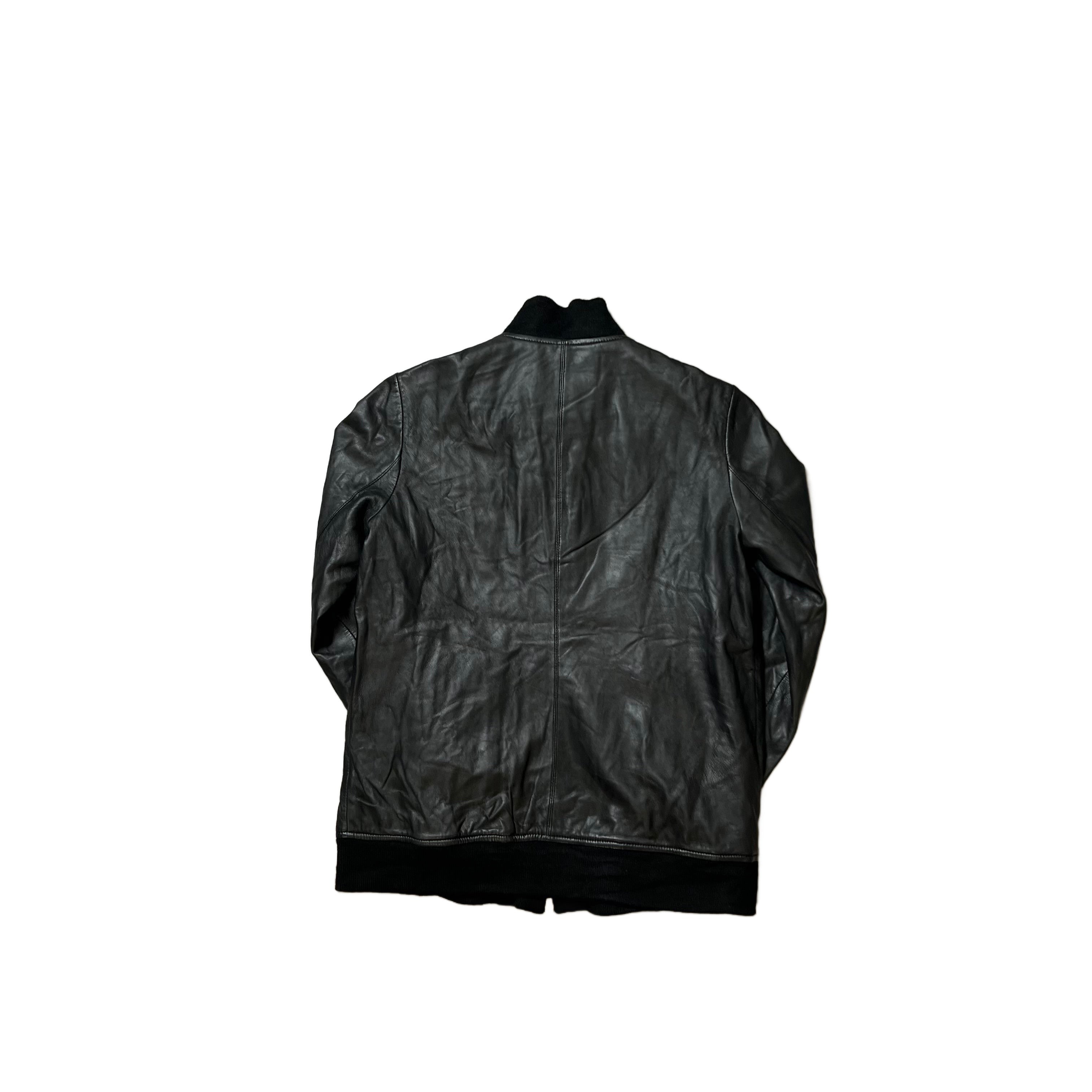Black Yves Saint Laurent (YSL) Leather Jacket - M