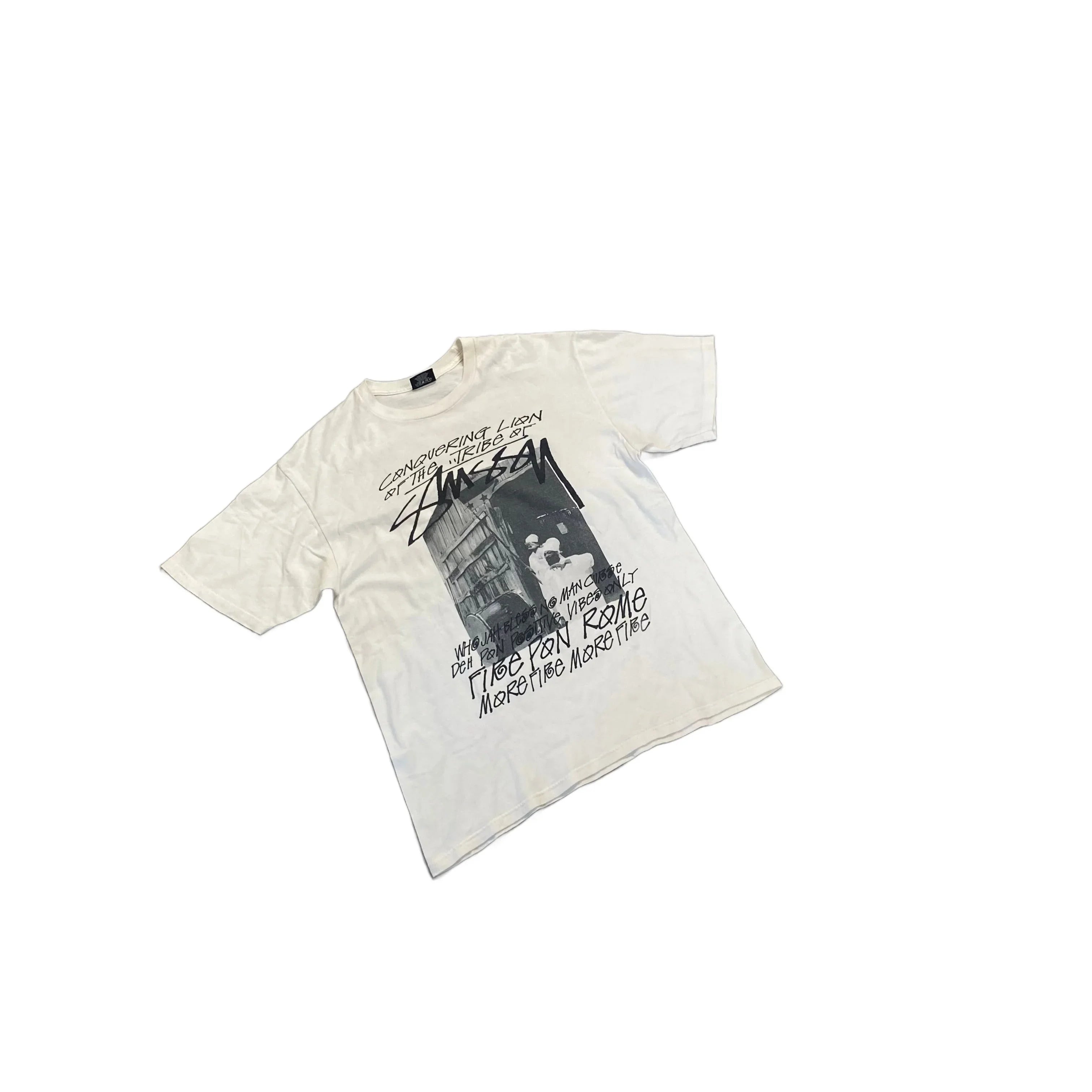 White Stussy Tee - M