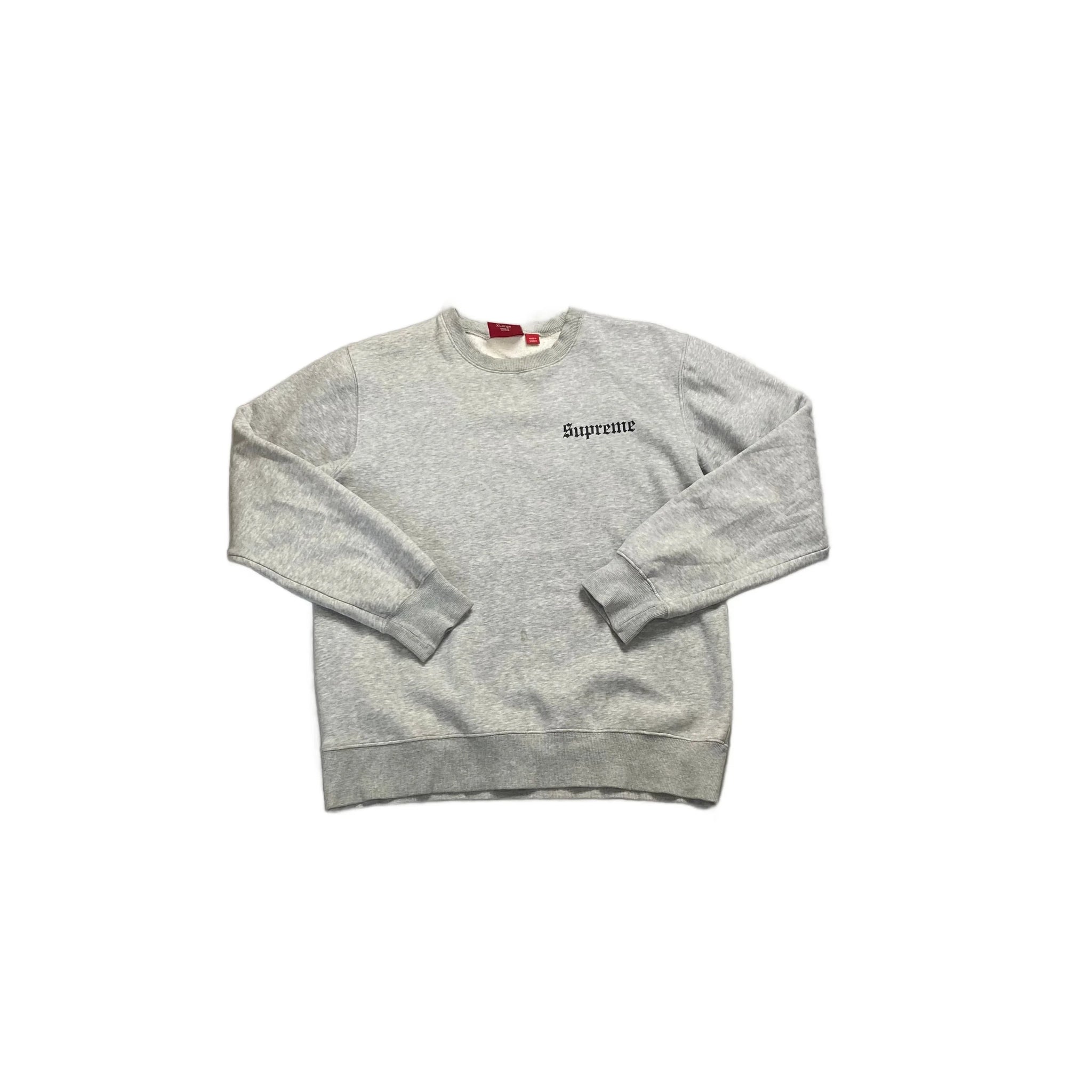 Grey Supreme Sweatshirt - L