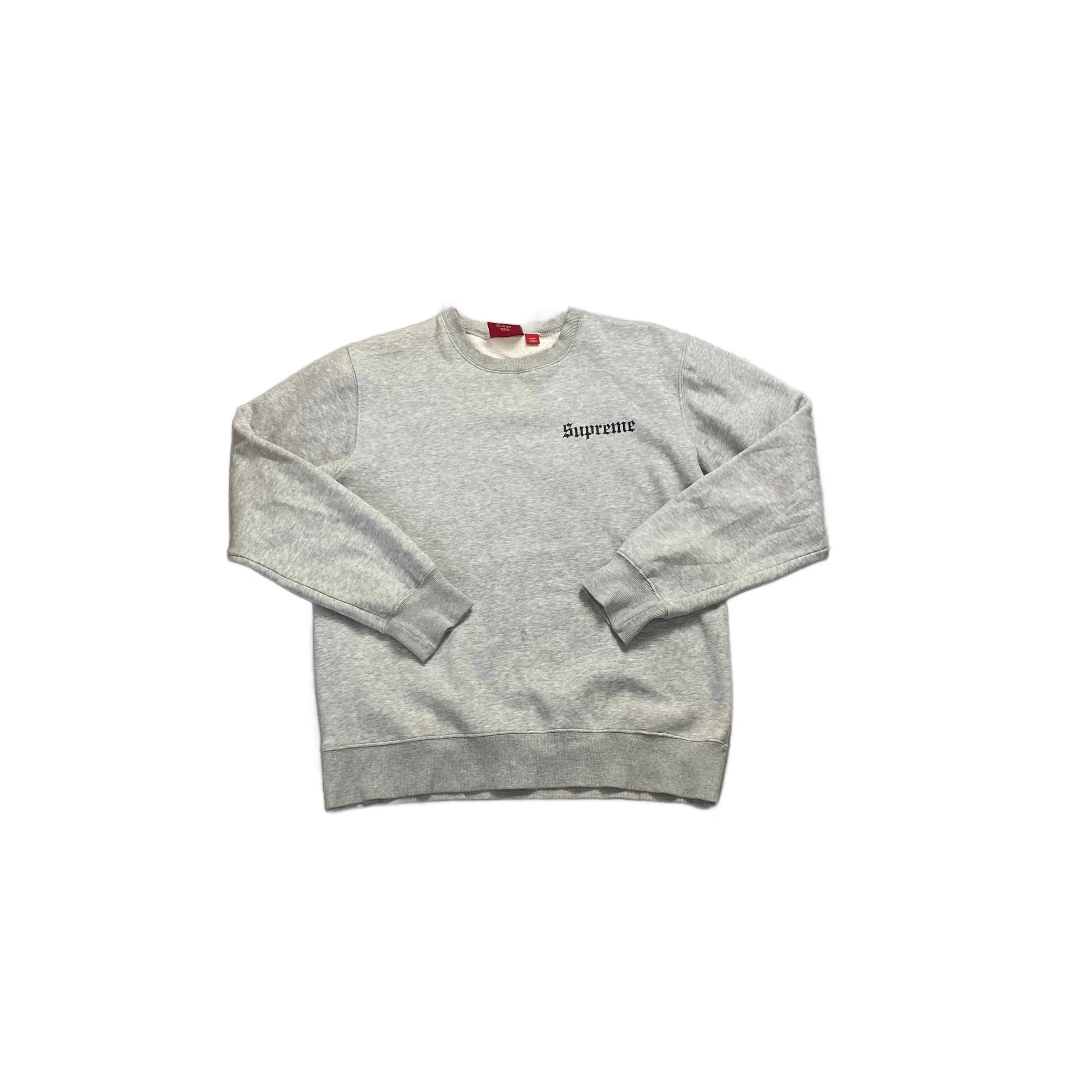 Grey Supreme Sweatshirt - L