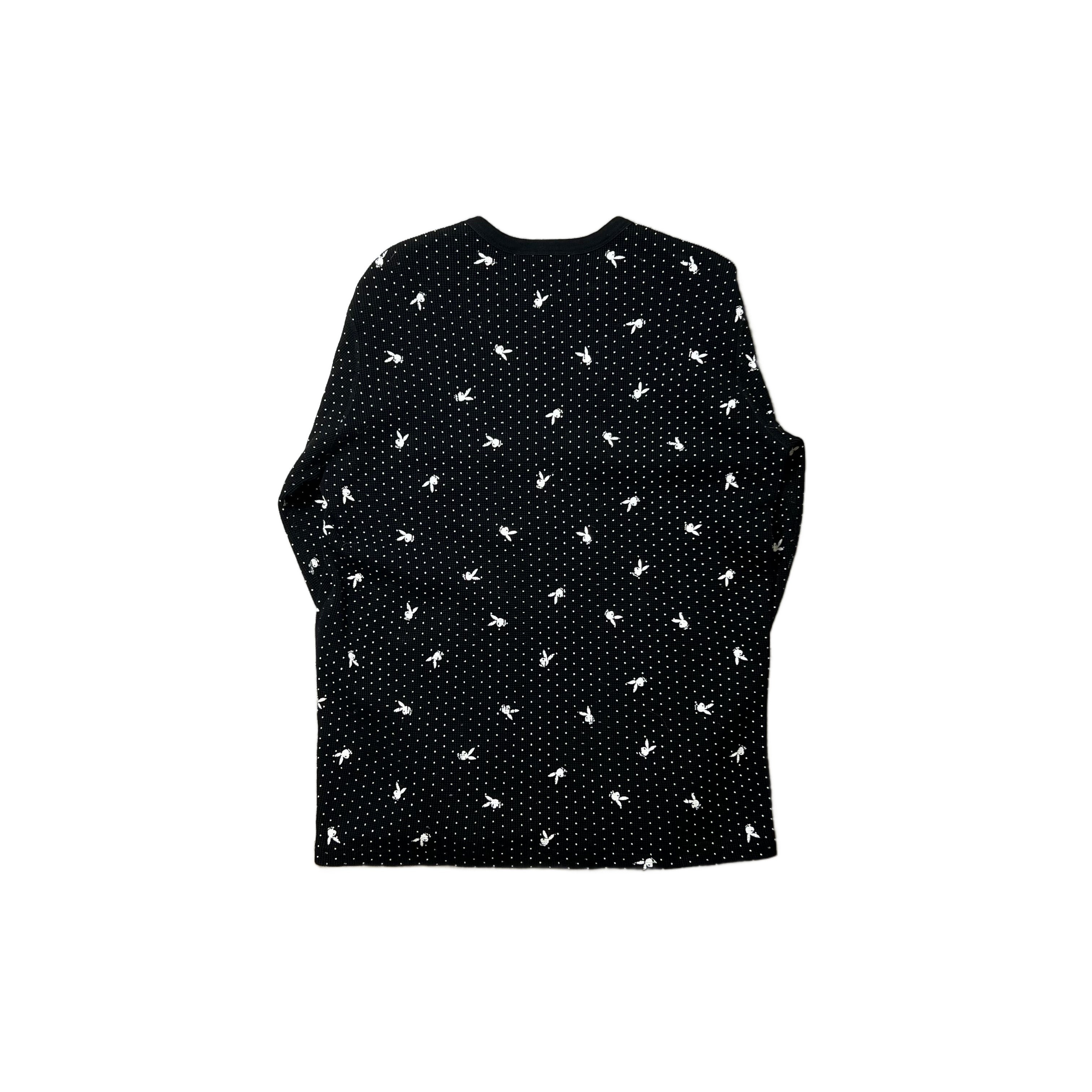 Black Supreme x Playboy Waffle Tee - L