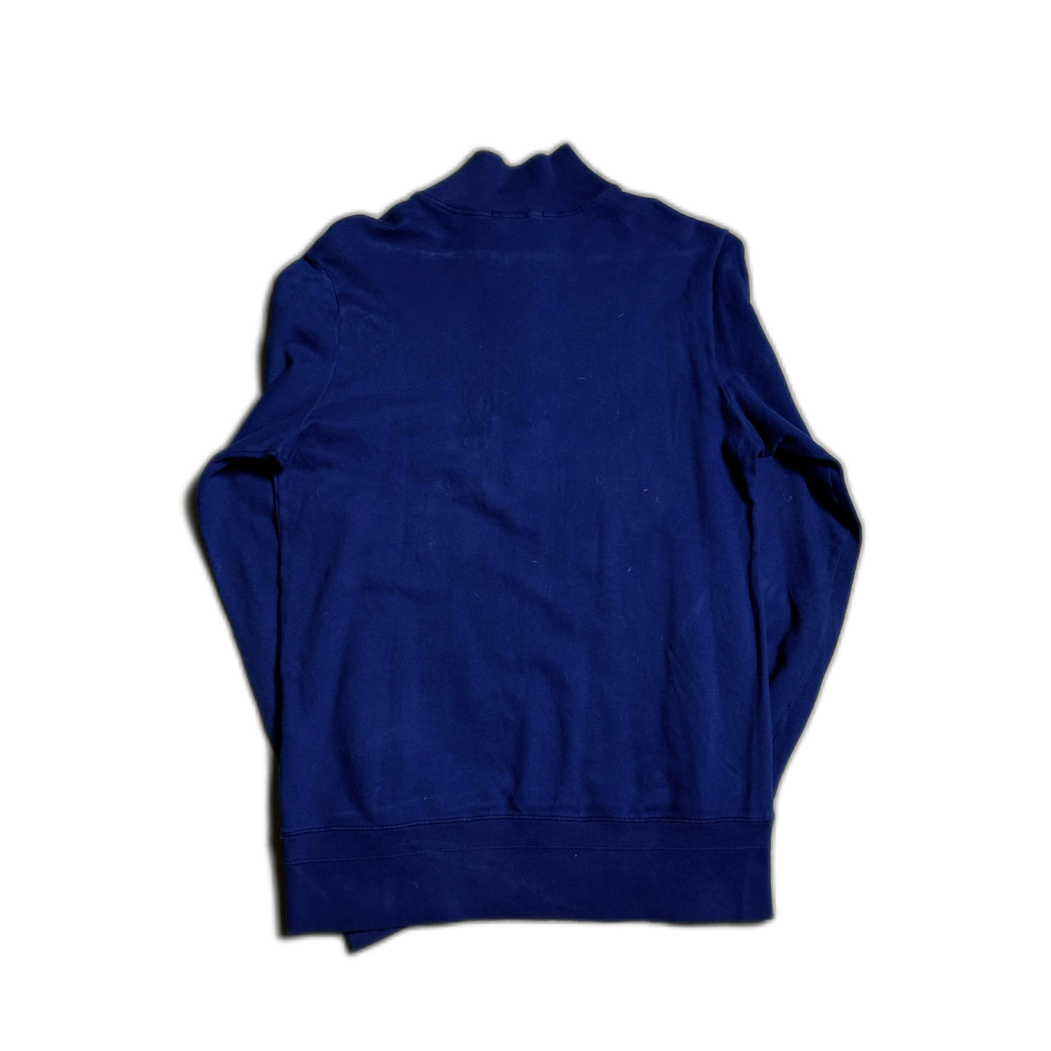 Vintage Blue Stone Island 1/2 Sweatshirt - L