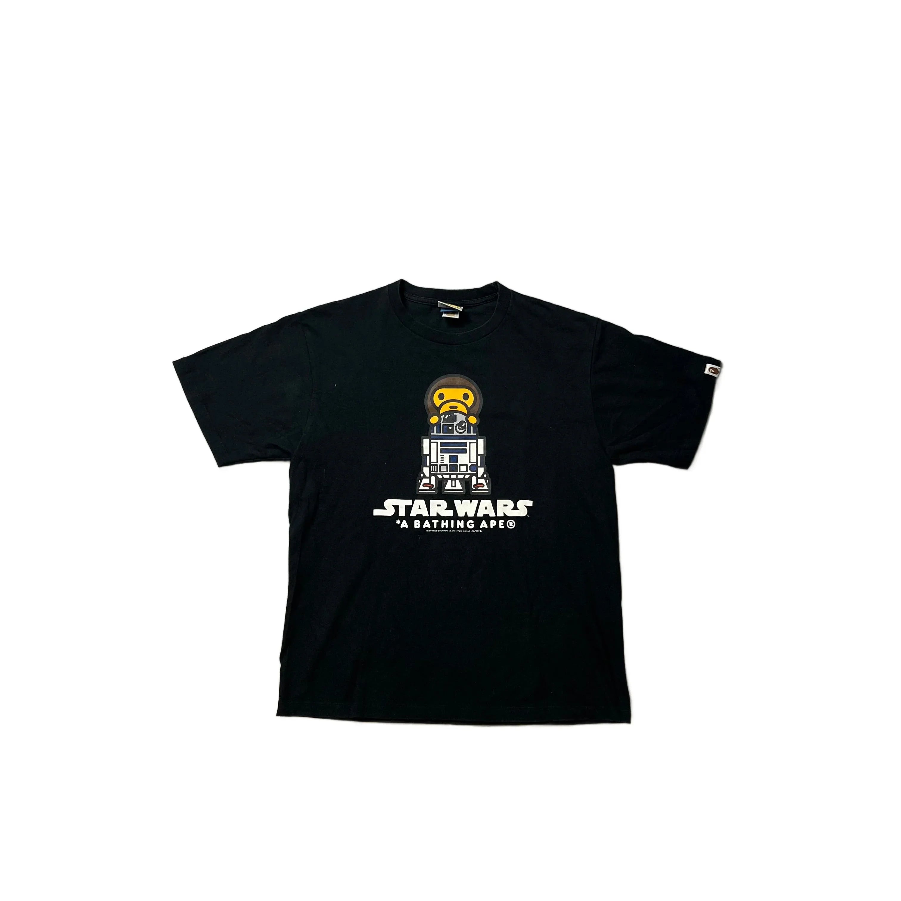 Black A Bathing Ape (BAPE) x Star Wars Tee - L