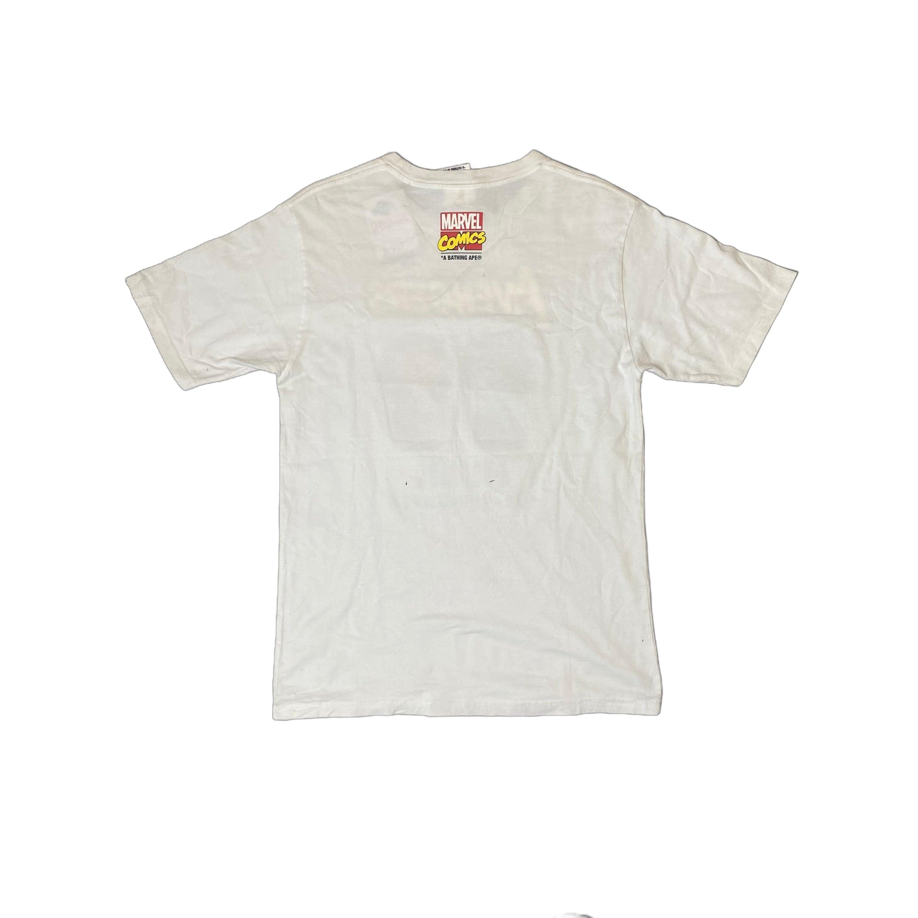 White A Bathing Ape (BAPE) x Hulk Tee - M