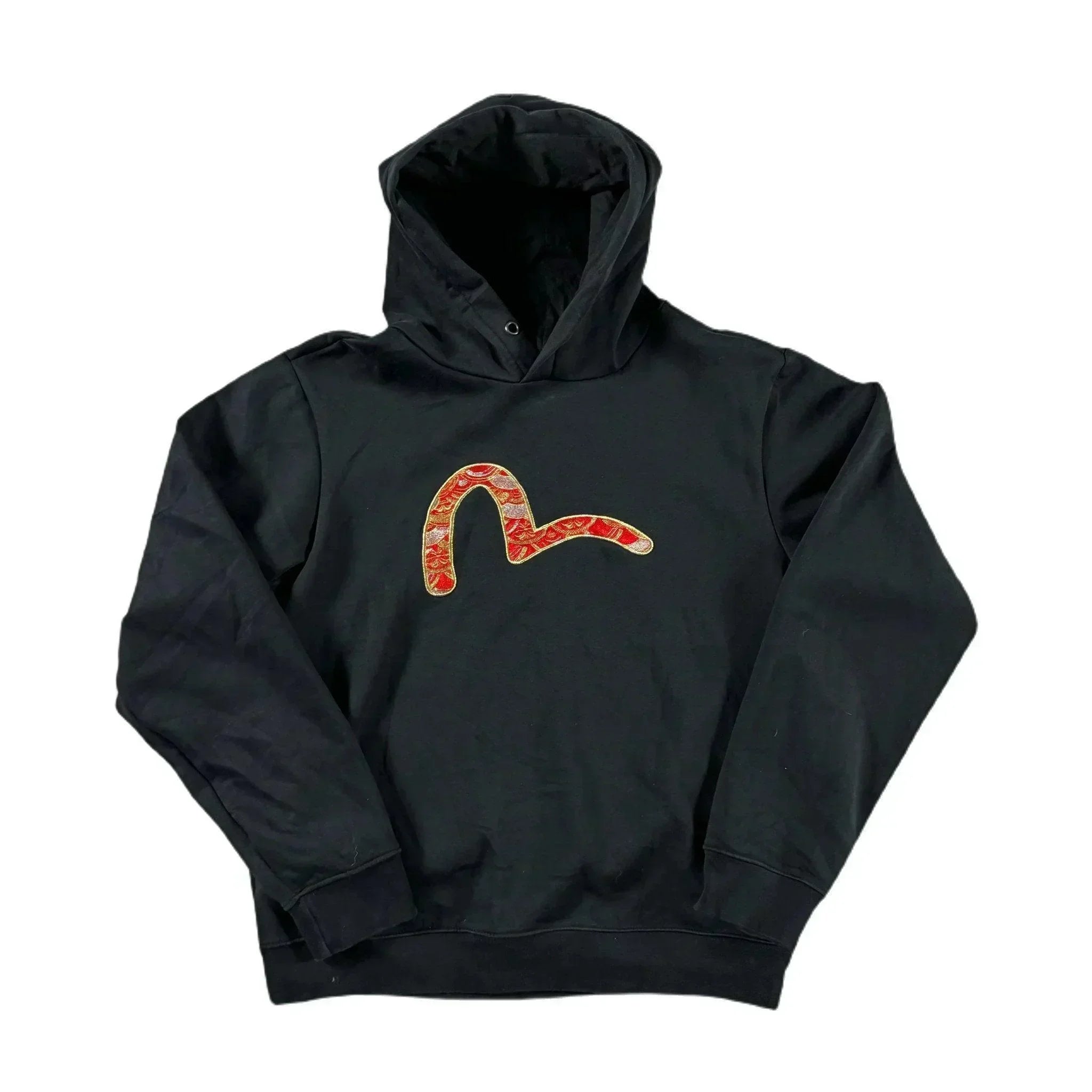 Black Evisu Hoodie - M