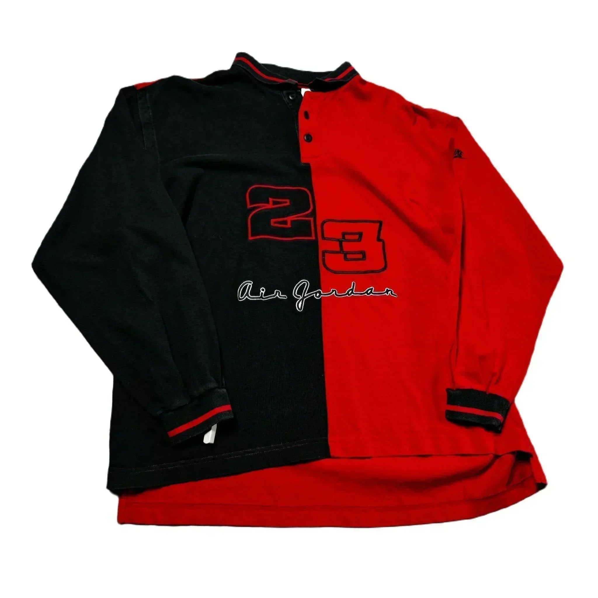 Vintage Black + Red Nike Jordan Sweatshirt - XXL