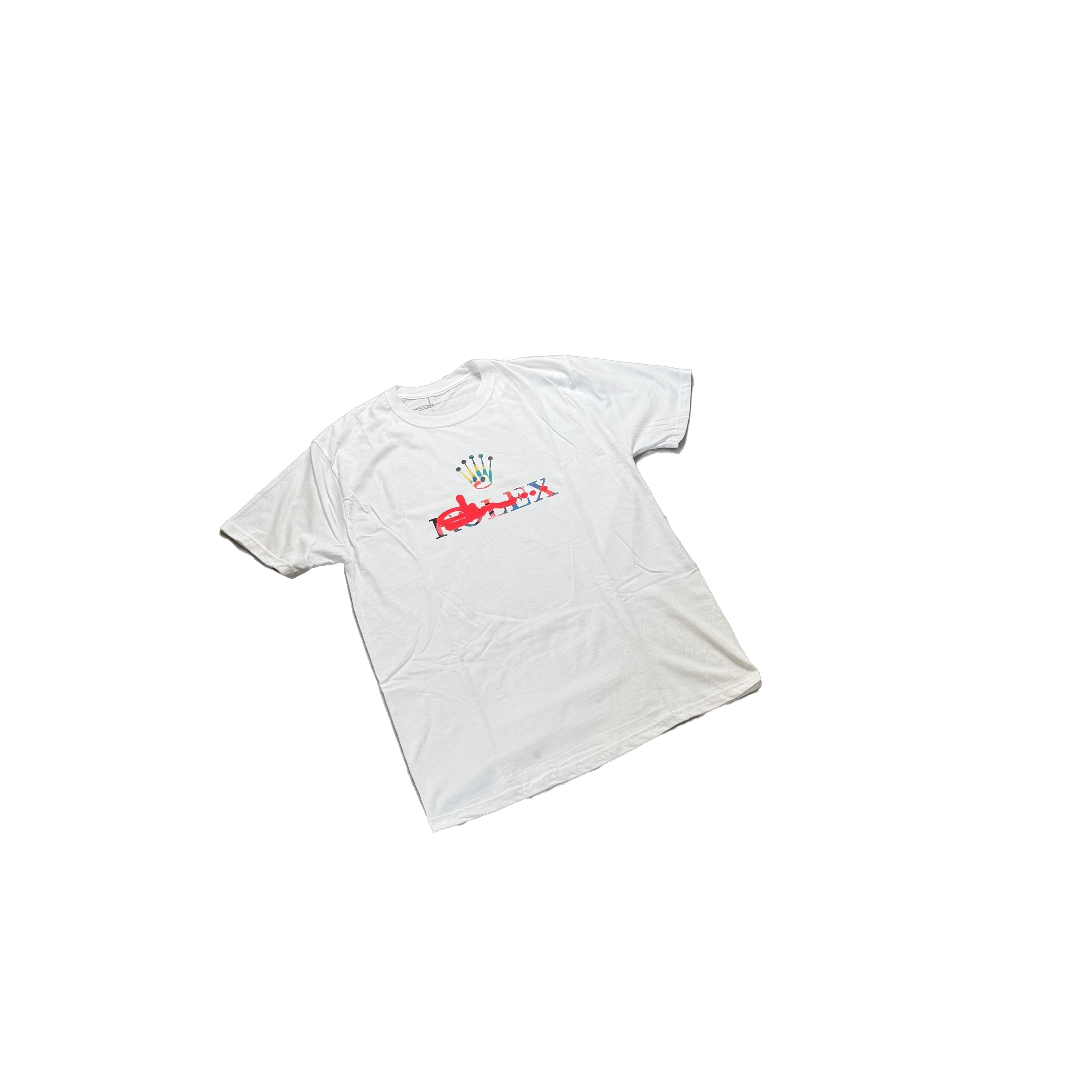 Brand New White Slawn Rolex Tee - L
