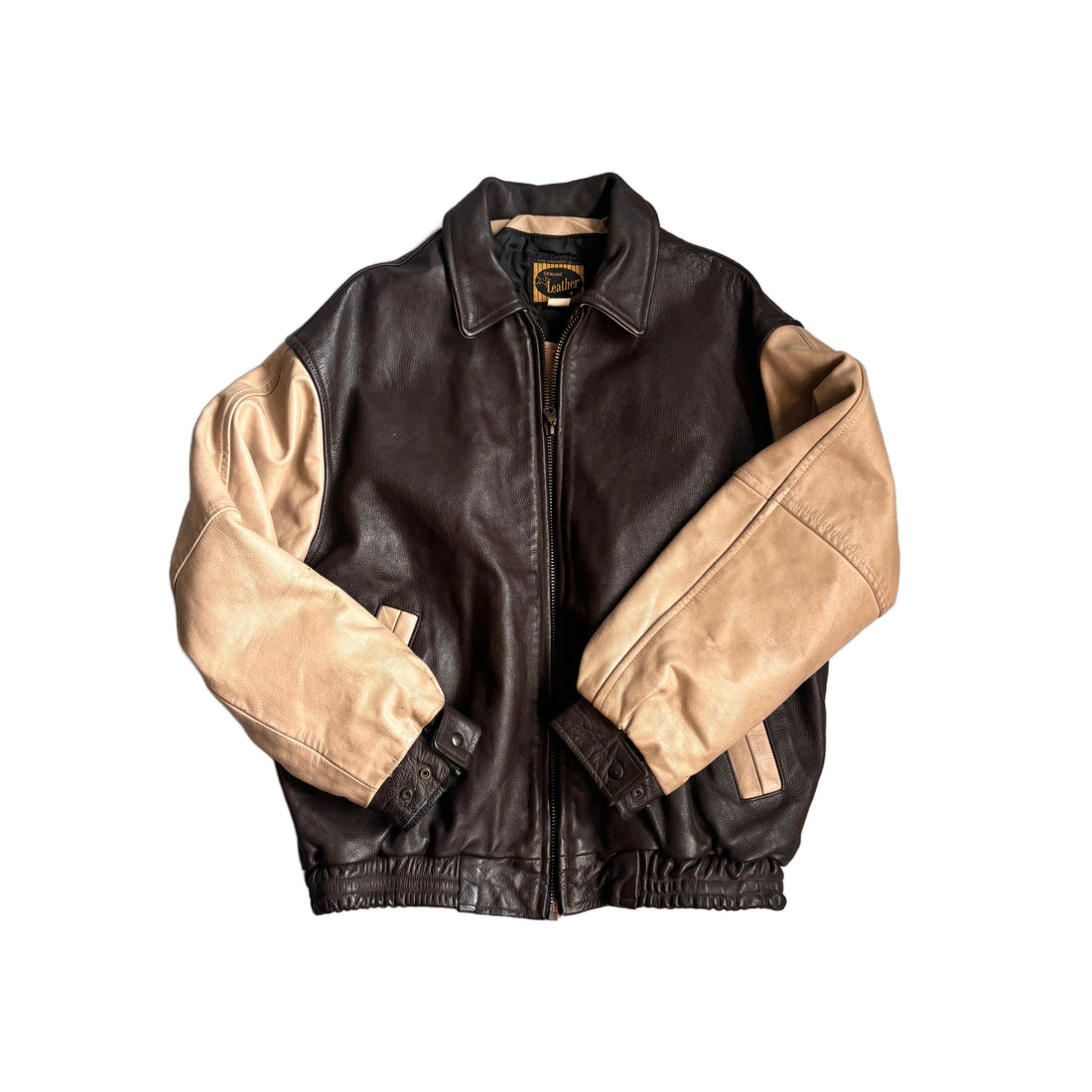 Vintage Brown Avirex Leather Jacket - XL