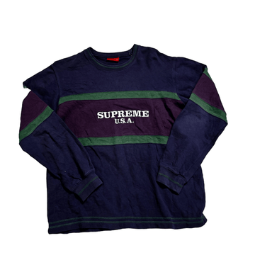 Navy Blue Supreme Sweatshirt - L