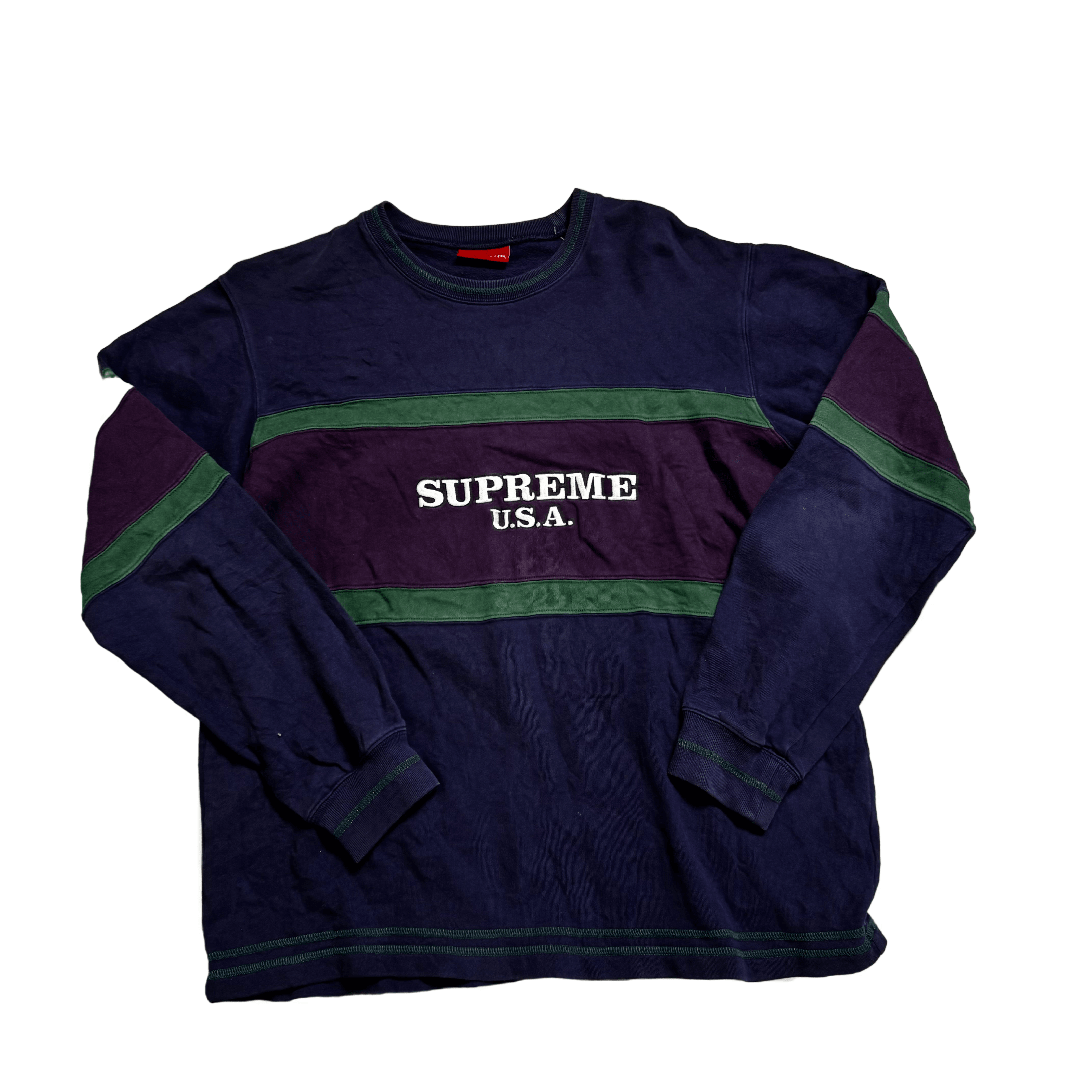 Navy Blue Supreme Sweatshirt - L