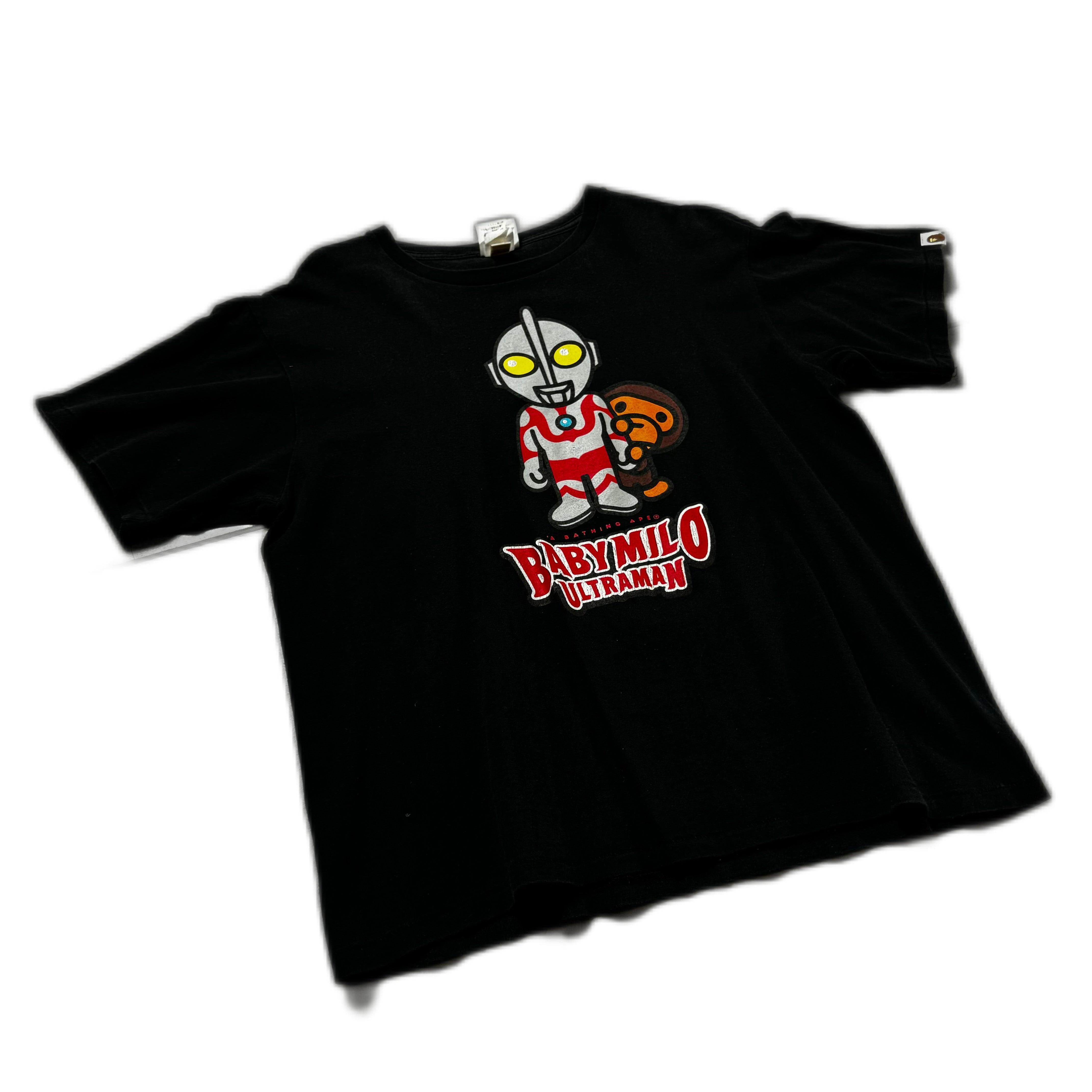 Black A Bathing Ape (BAPE) x Ultraman Tee - XL
