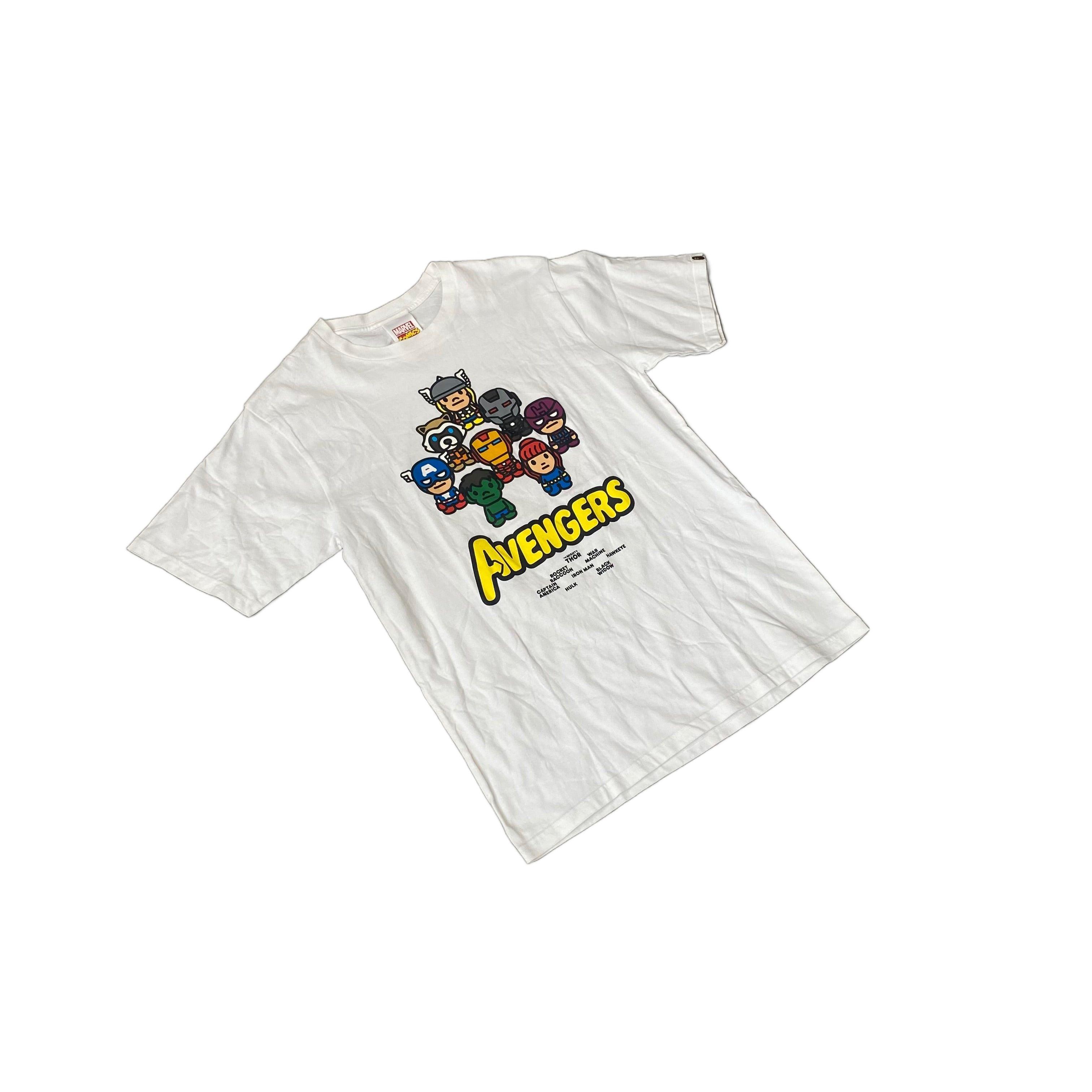 White A Bathing Ape (BAPE) x The Avengers Tee - L