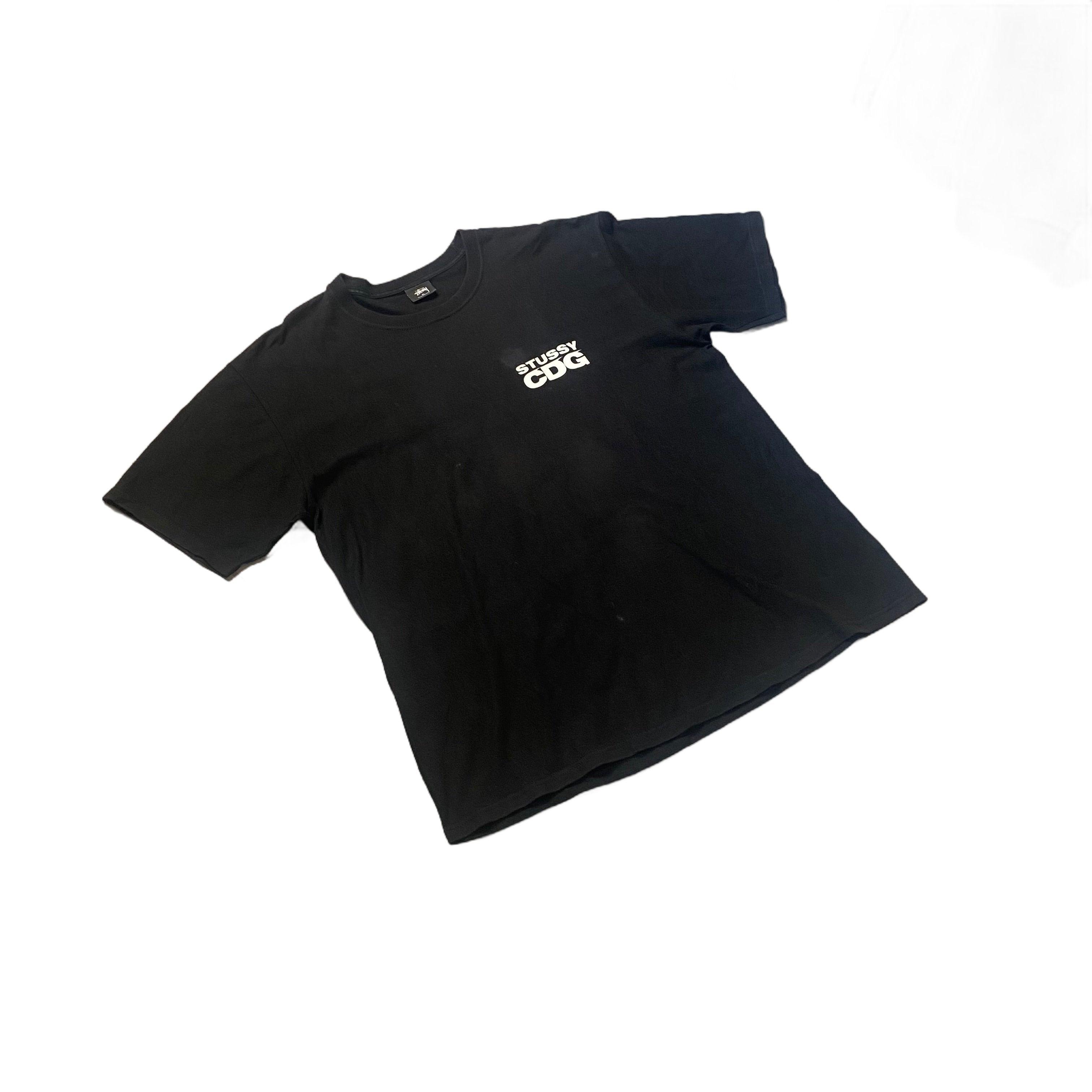 Black Stussy x Comme Des Garcons (CDG) Tee - XL