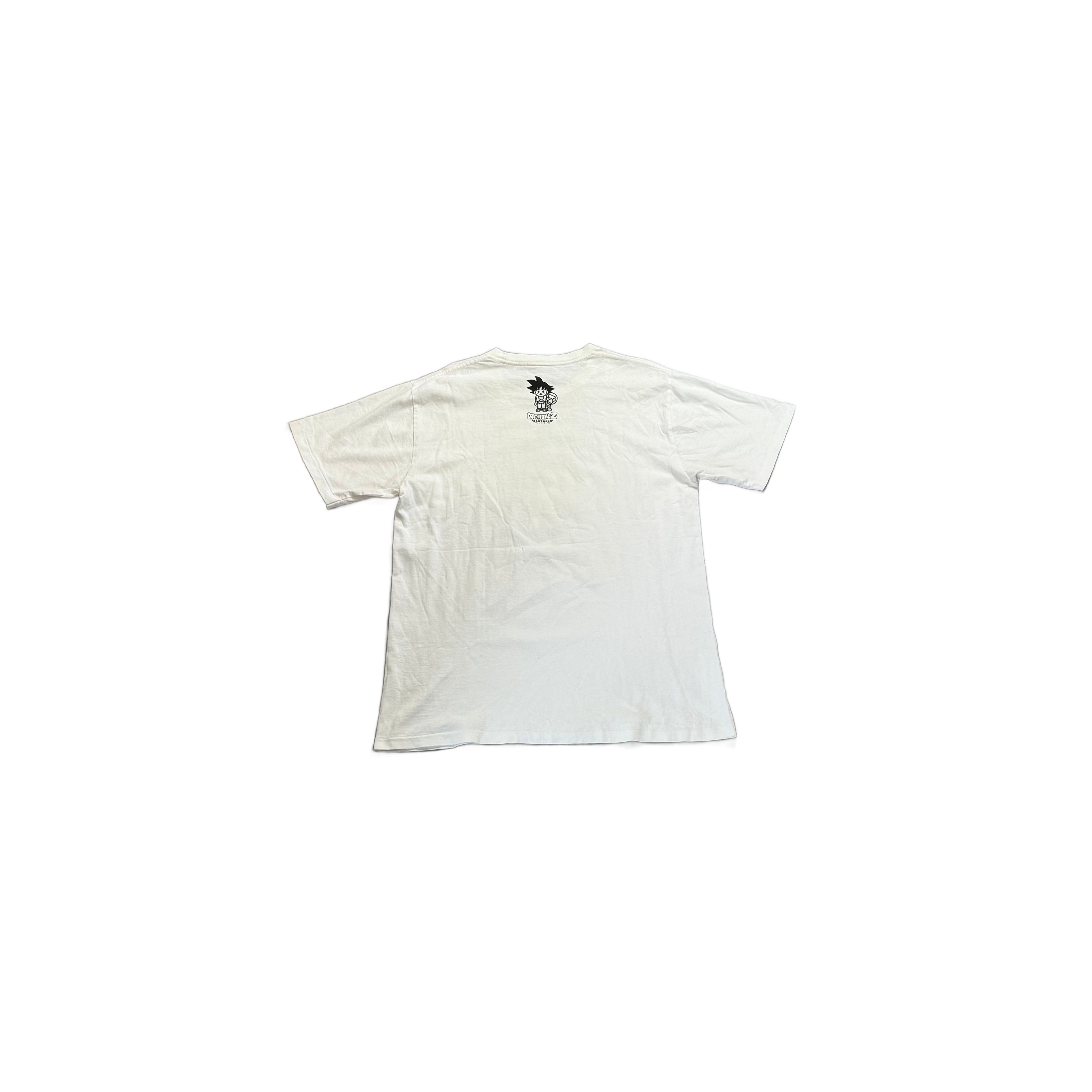 White A bathing Ape (BAPE) x Dragonball Z Tee - L
