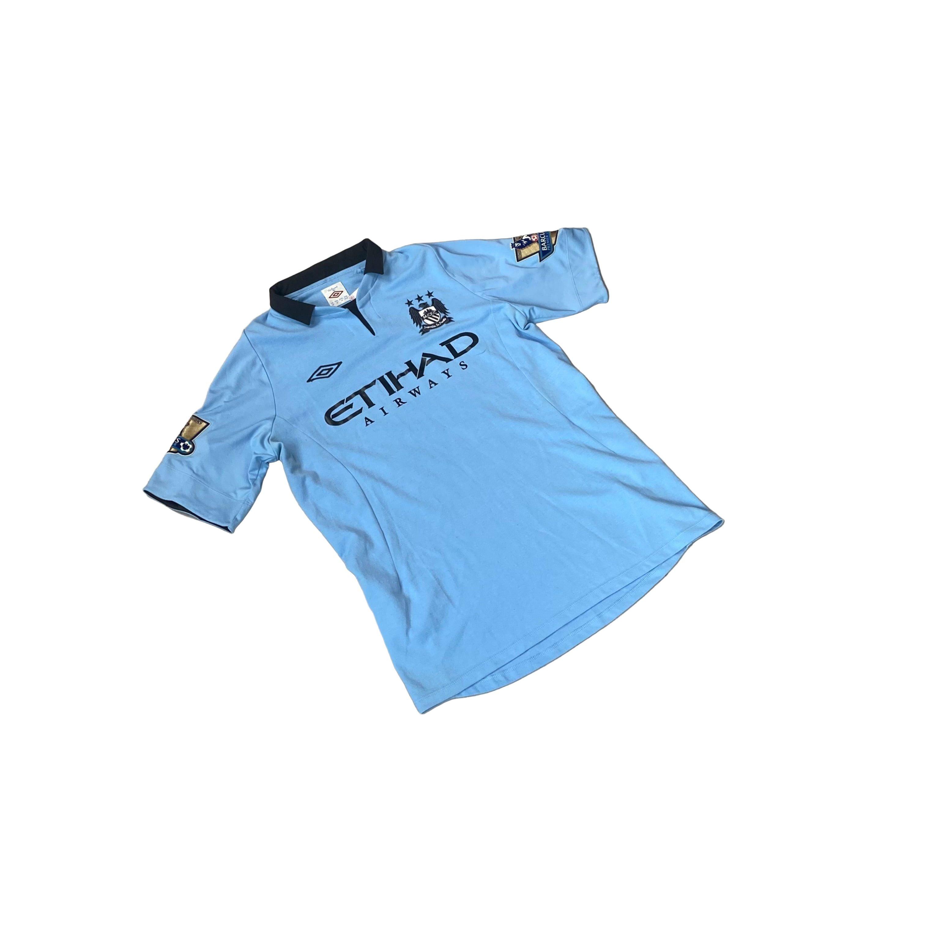 2012 - 13 Manchester City Home ‘Kolarov’ Shirt - L