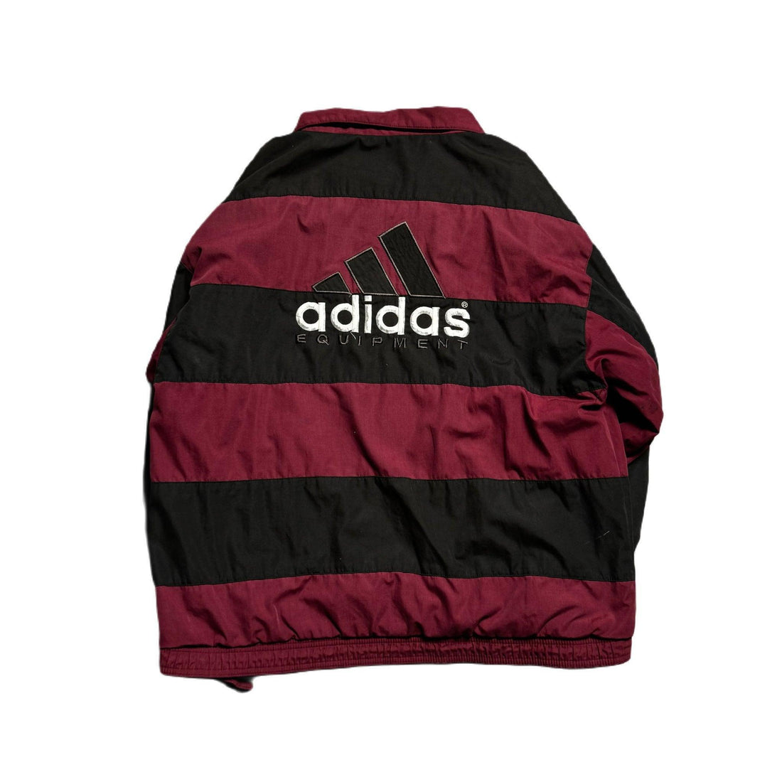 Vintage Burgundy + Black Adidas Equipment Jacket - M