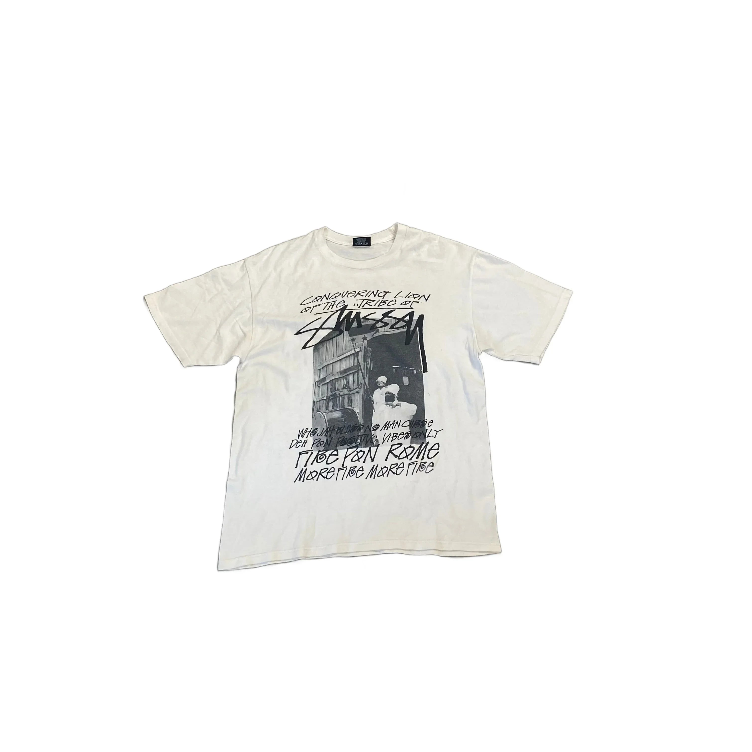 White Stussy Tee - M