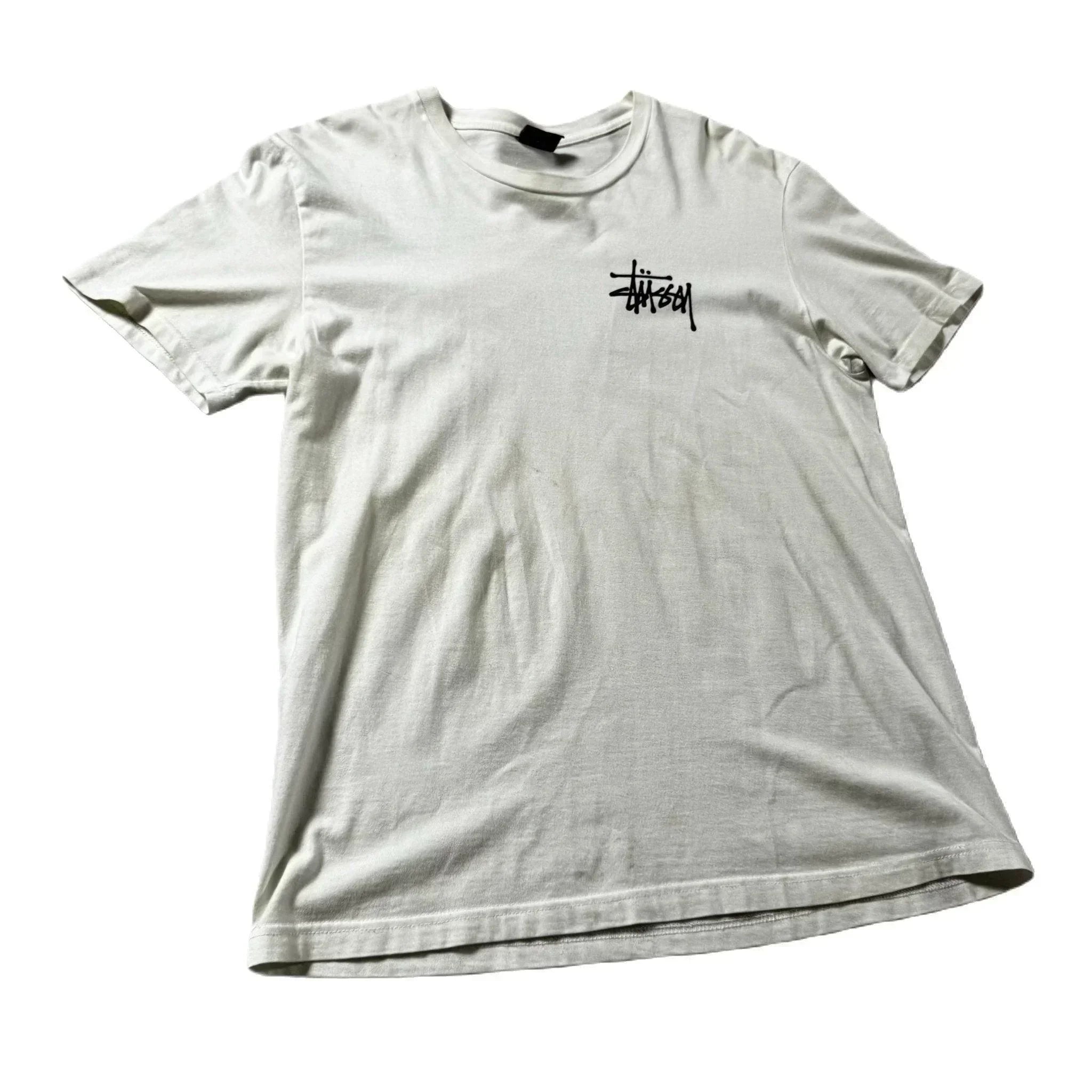 White Stussy Tee - M