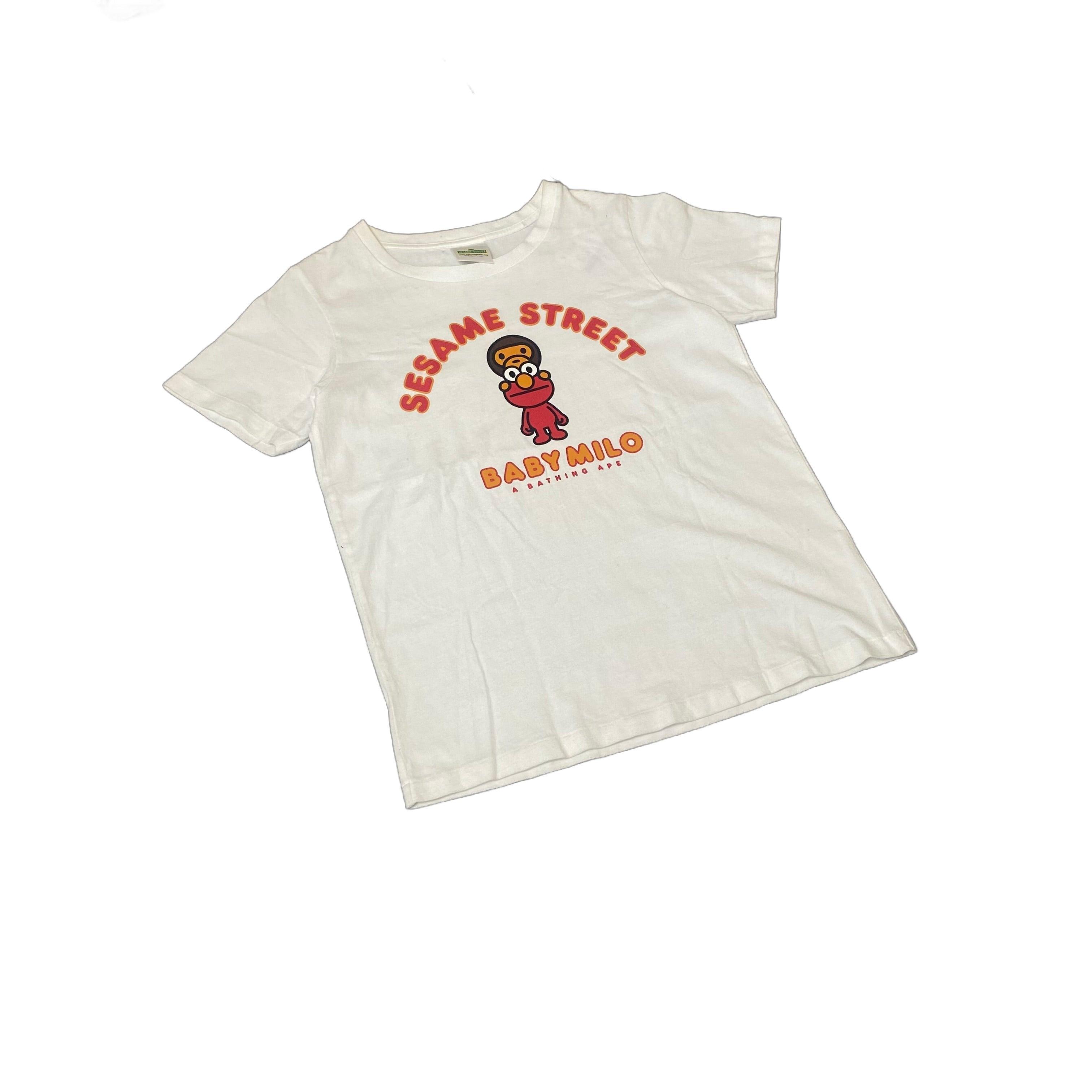 White A Bathing Ape (BAPE) x Sesame Street Tee - S