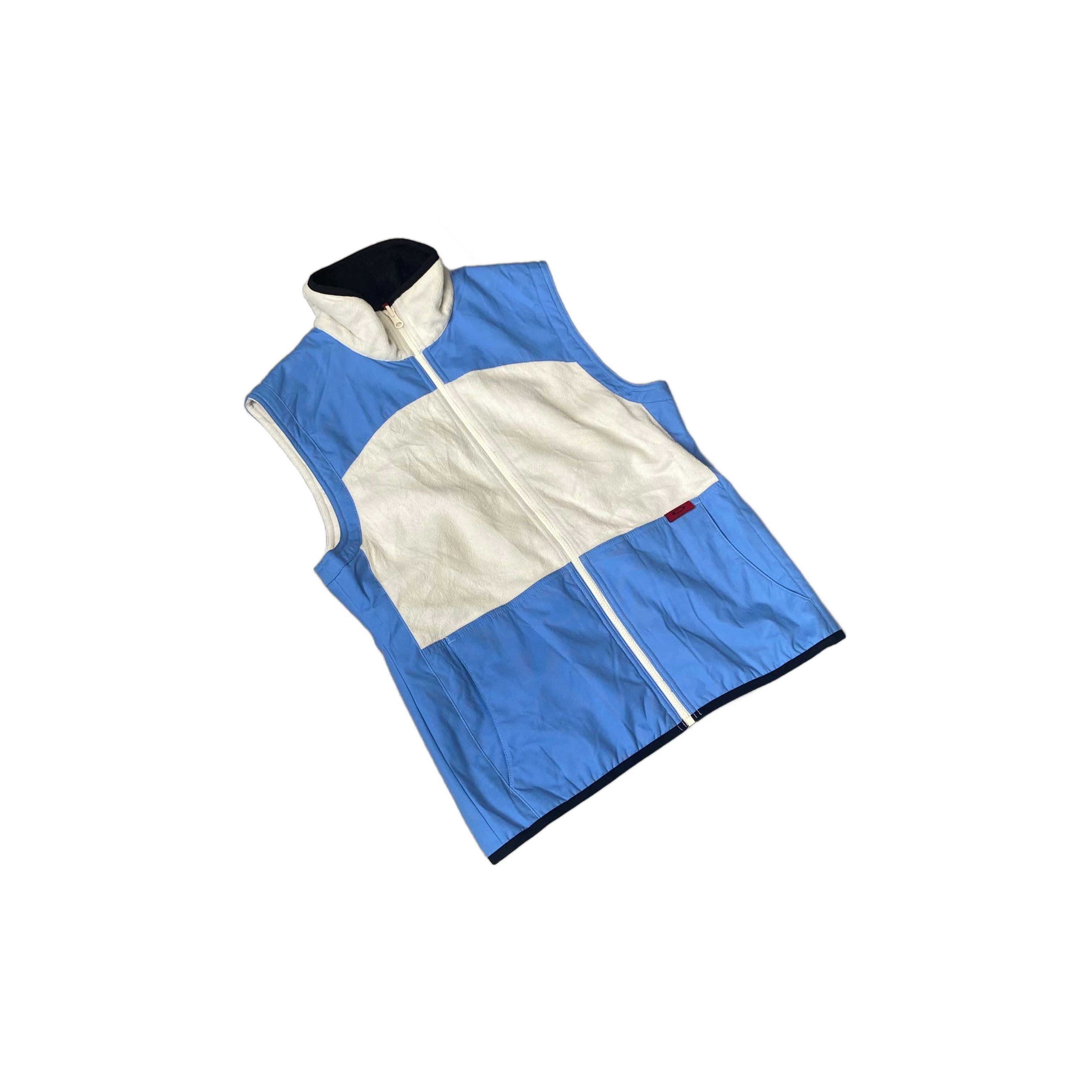 White + Blue Oakley Gilet - M