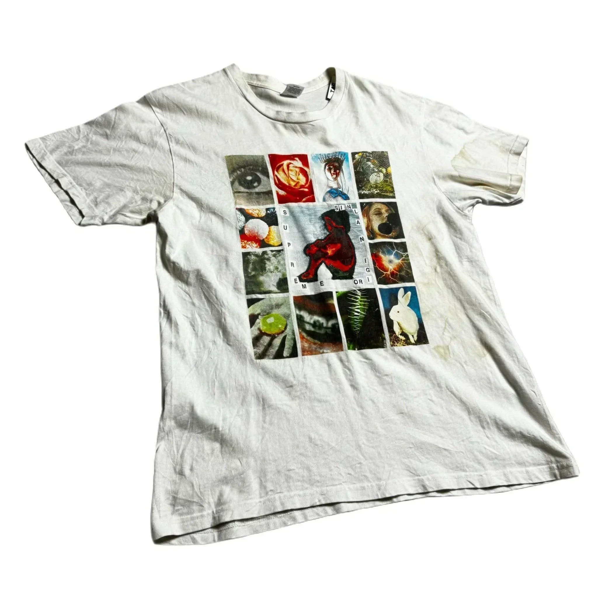 White Supreme Tee - L