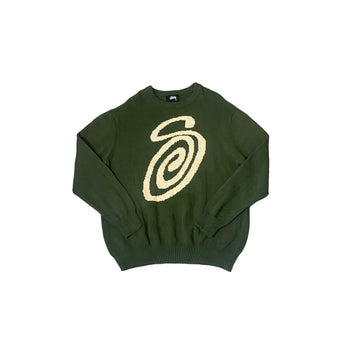 Green Stussy Knitted Sweatshirt - XL