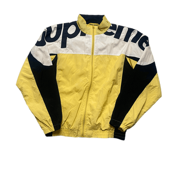 Yellow, Black + White Supreme Jacket - L