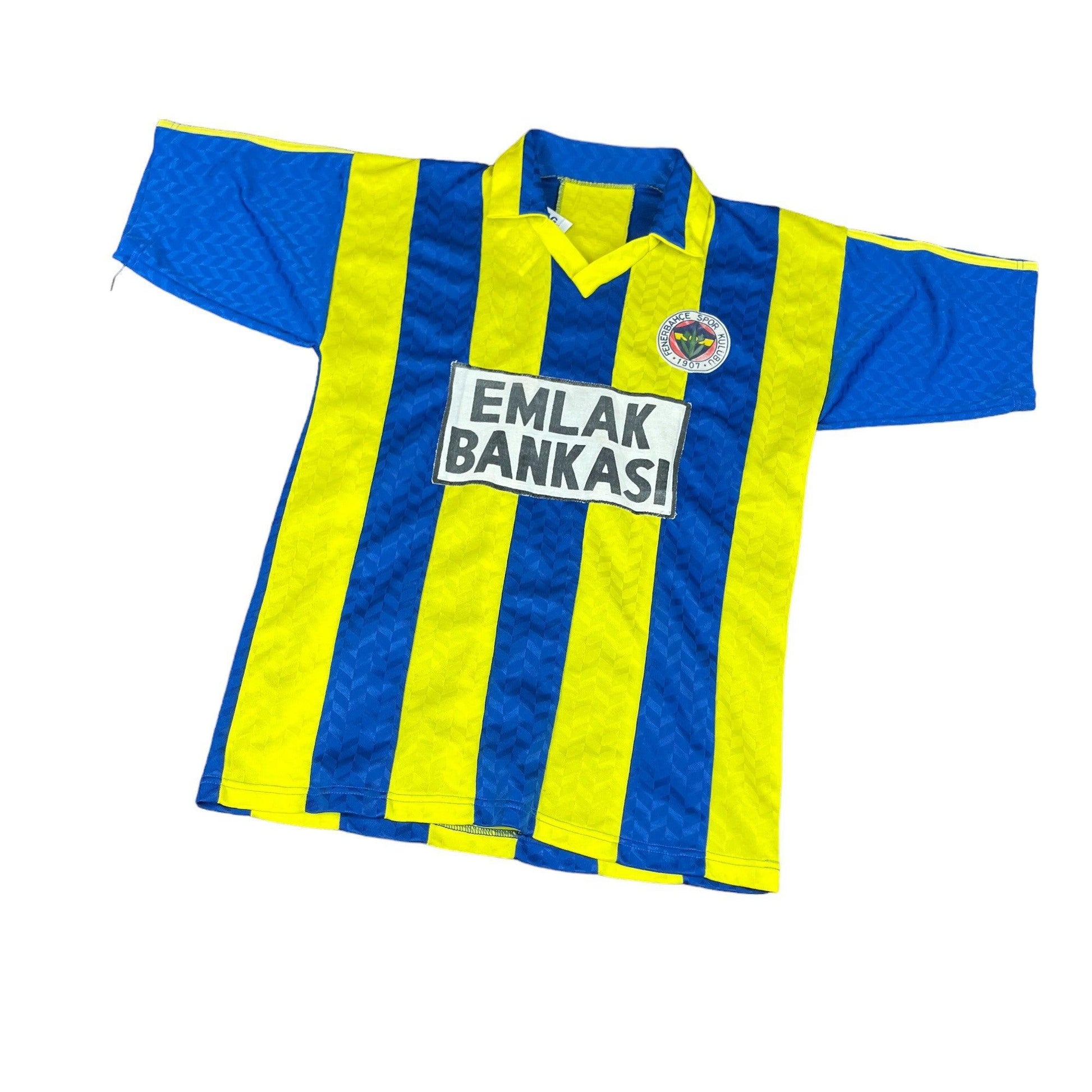 1990-91 Yellow + Blue Fenerbache Tee -Large - The Streetwear Studio