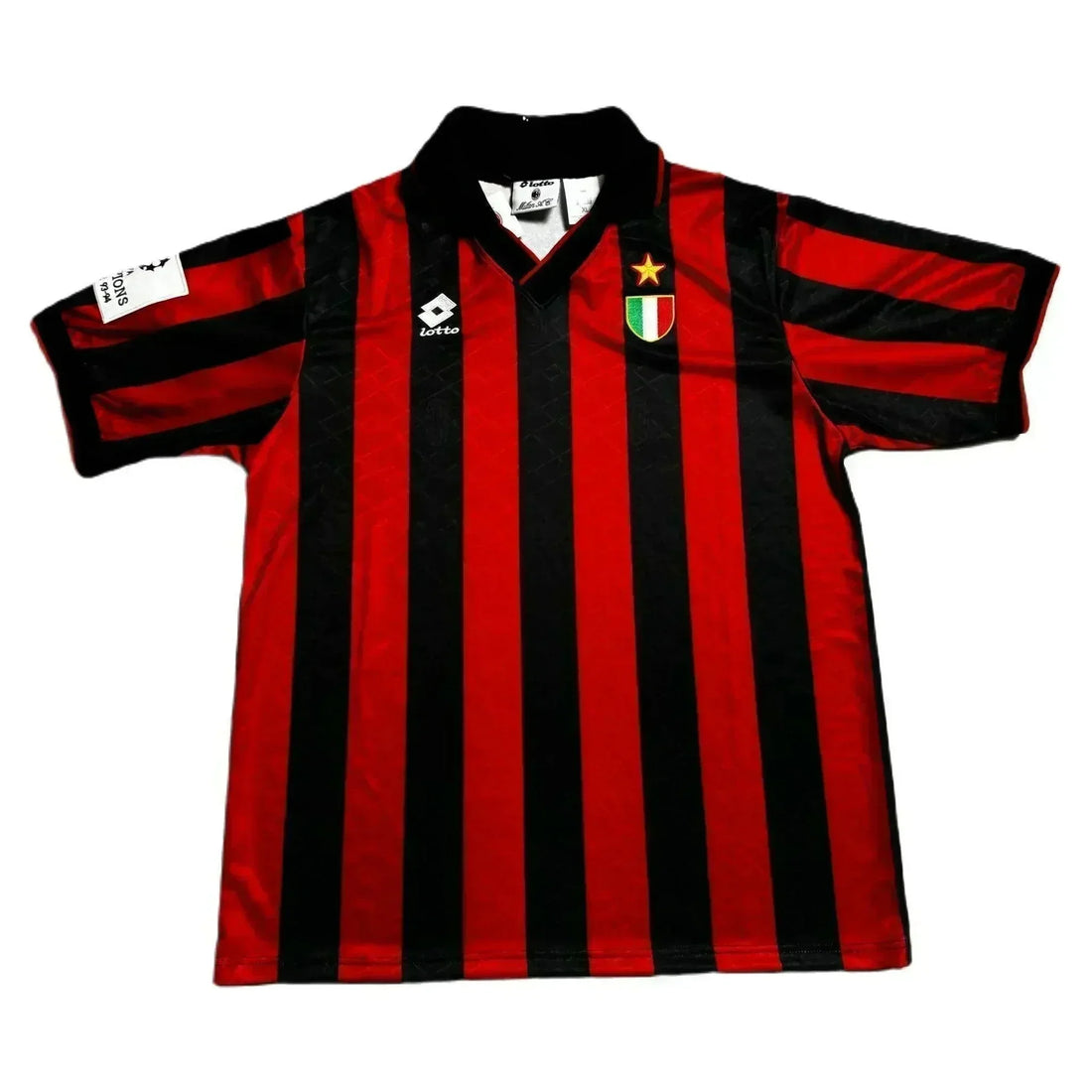 1993 - 94 AC Milan UCL Home Shirt - XL | The Streetwear Studio