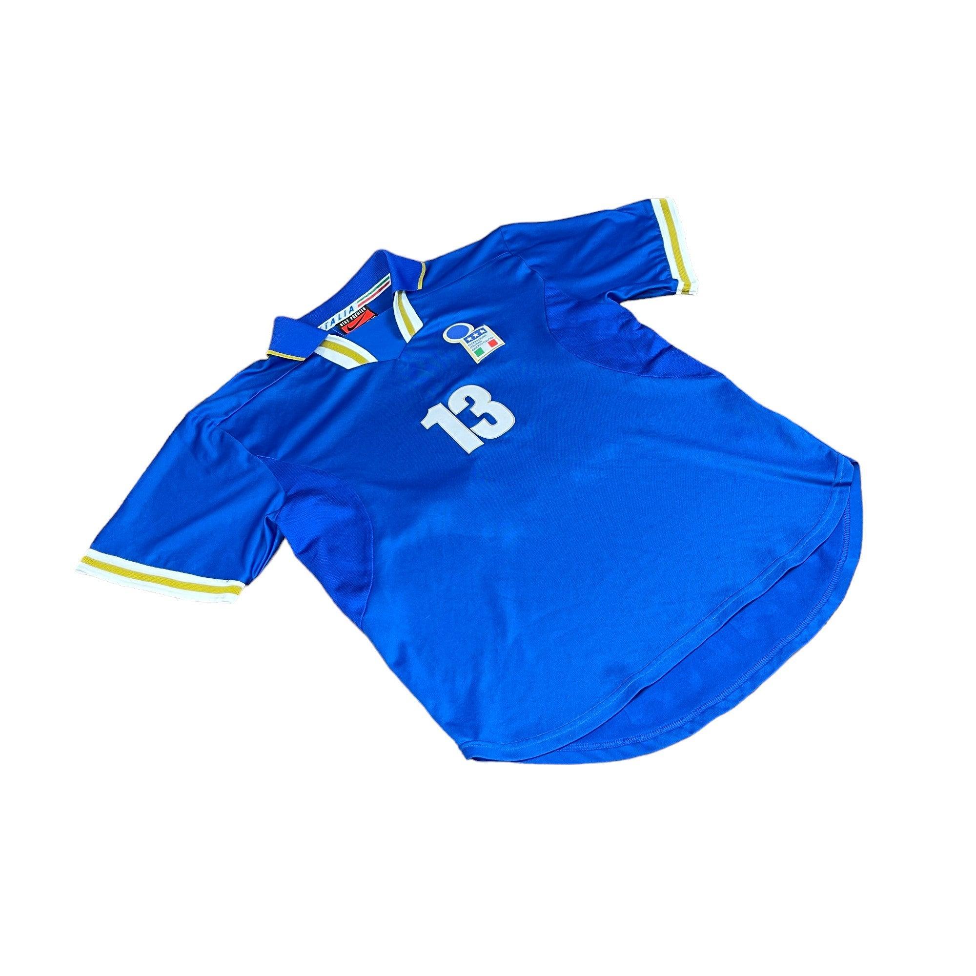 1996-97 Blue Italy Shirt - Large - The Streetwear Studio