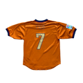 1998-00 Orange Nike Barcelona FC Figo Third Shirt - Small - The Streetwear Studio