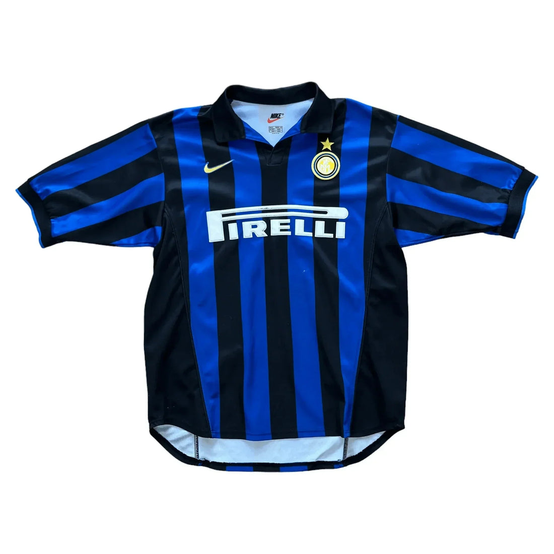 1998-99 Black + Blue Nike Inter Milan Home Shirt - M | The Streetwear Studio