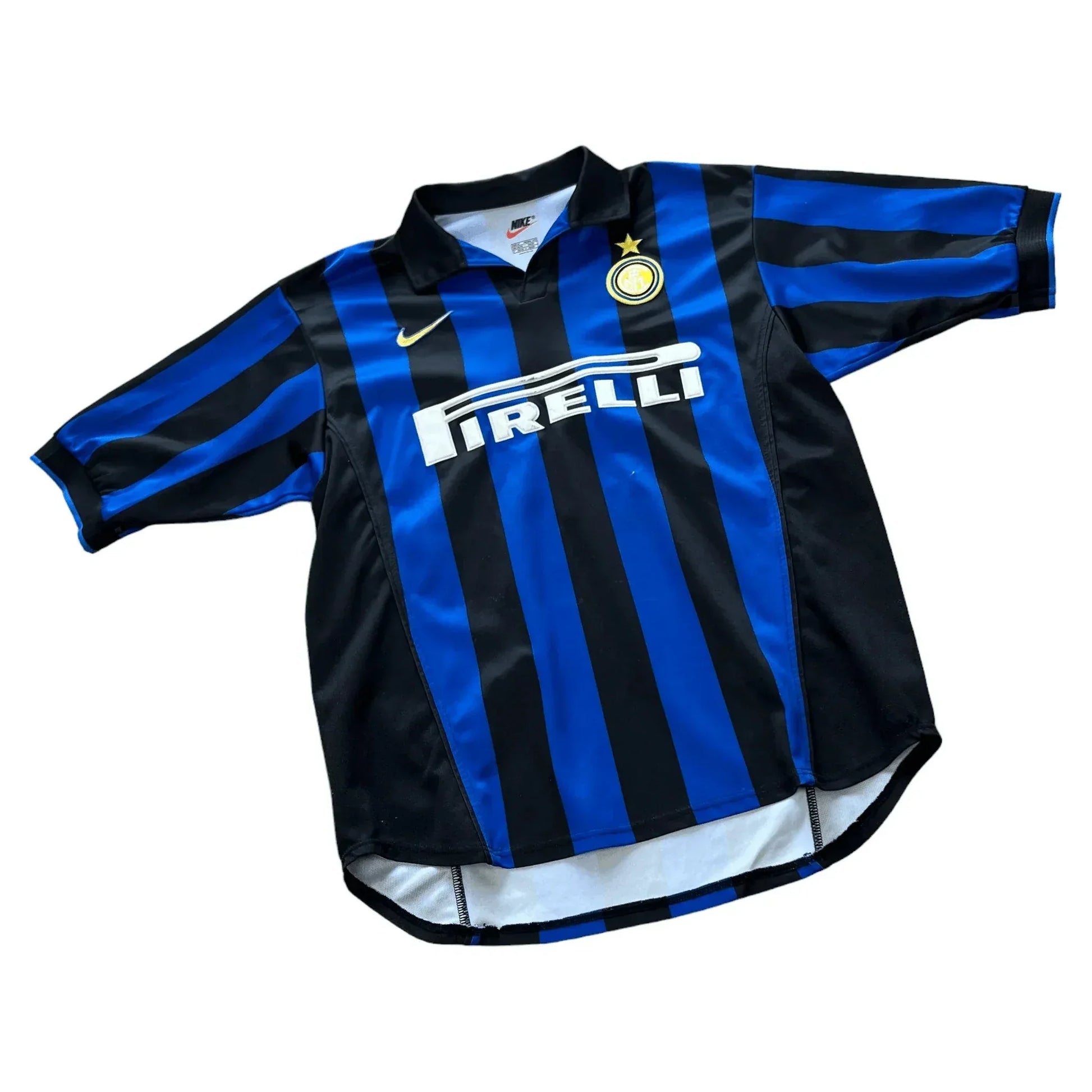 1998-99 Black + Blue Nike Inter Milan Home Shirt - M | The Streetwear Studio