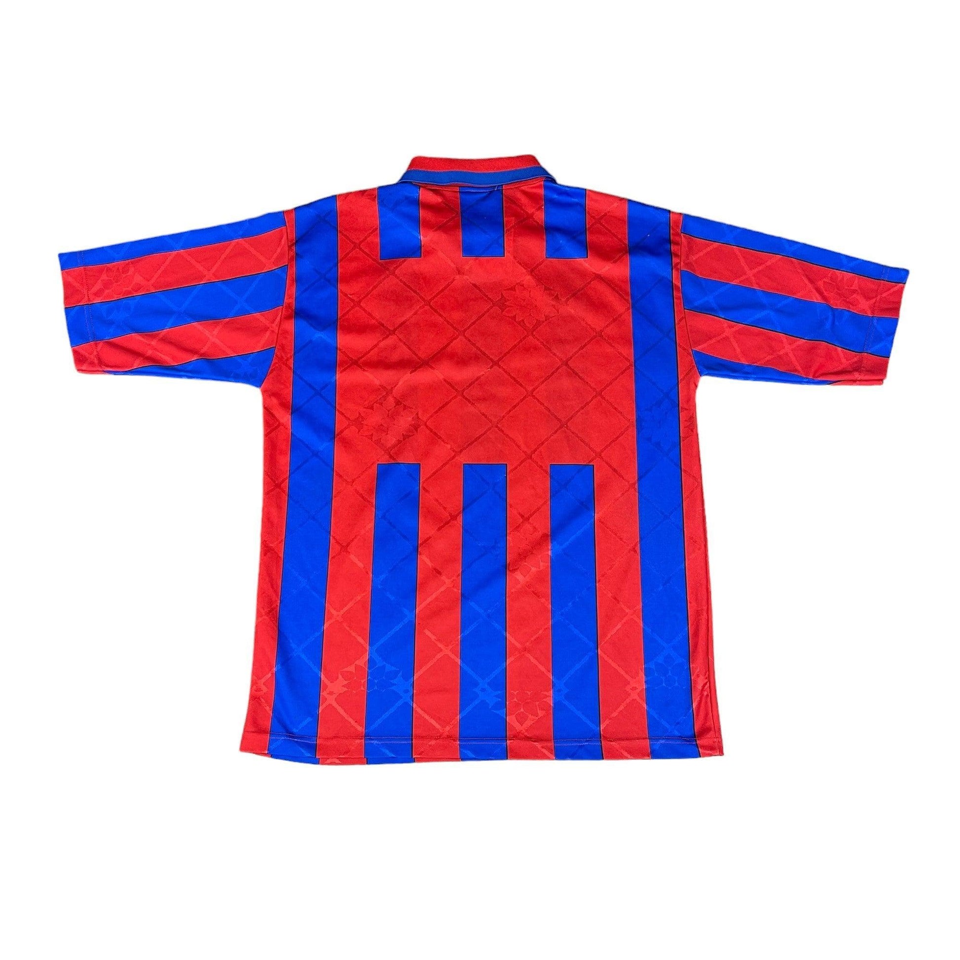 1998-99 Burgundy + Blue Puma Catania Home Tee - Extra Large - The Streetwear Studio