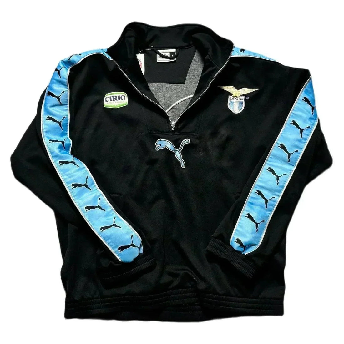 1998 - 99 Lazio 1/4 Zip Sweatshirt - L | The Streetwear Studio
