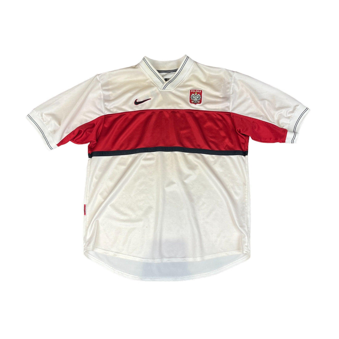 1998 White + Red Nike Poland Tee - Extra Large - The Streetwear Studio