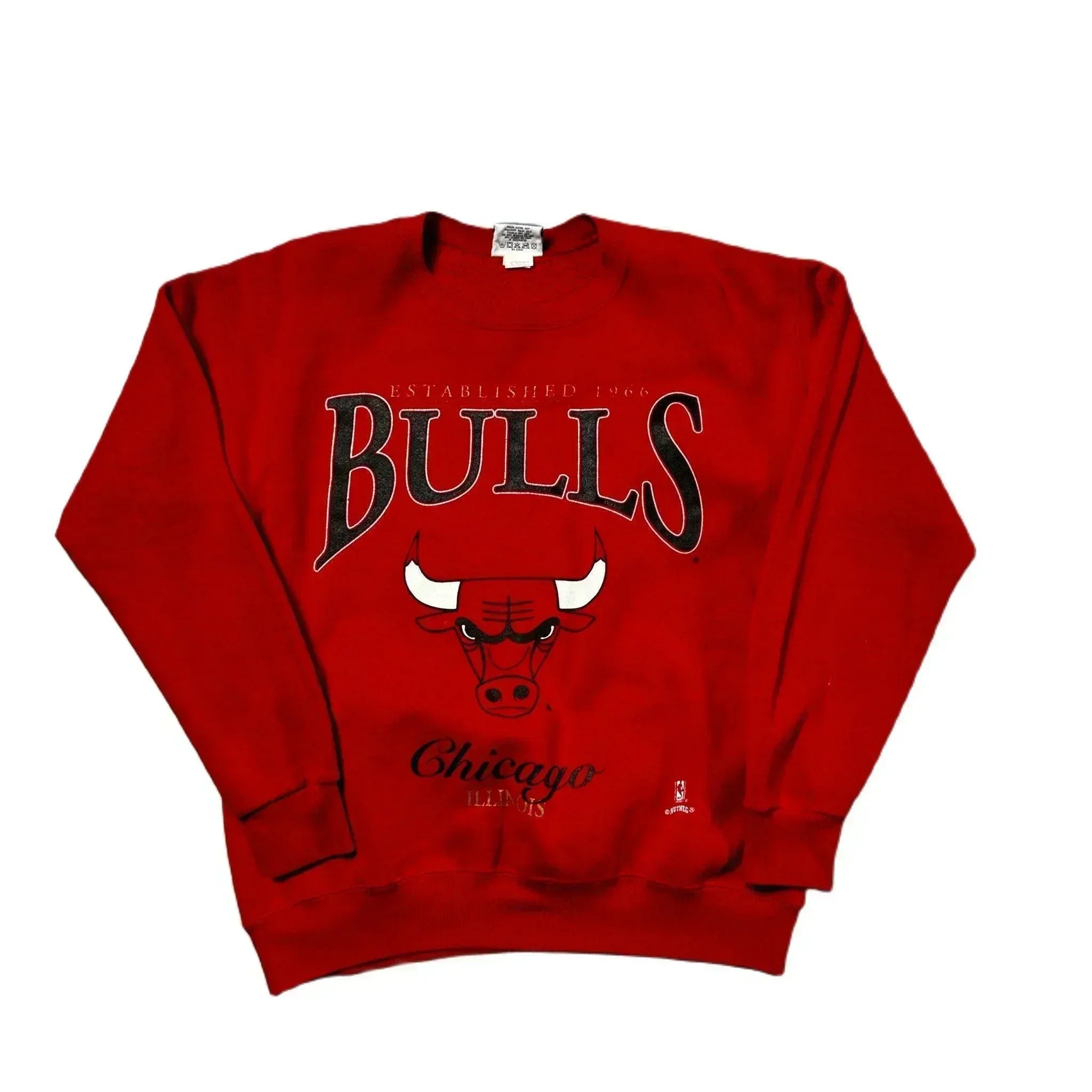 Vintage 90s Red Chicago Bulls NBA Sweatshirt - M
