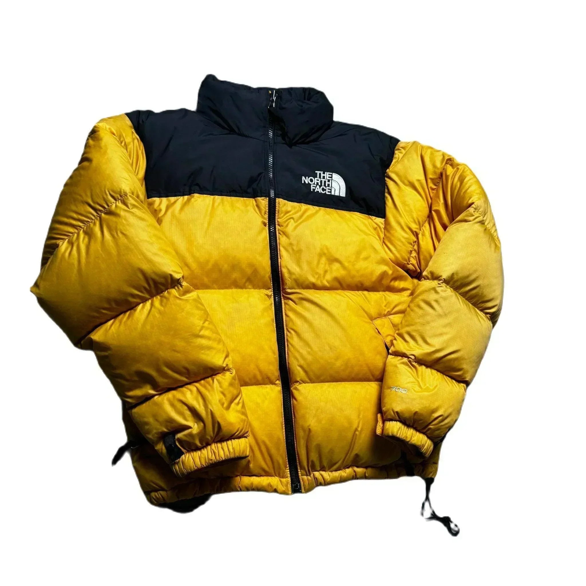 Vintage Yellow The North Face (TNF) Puffer Coat - M