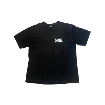 Black Stussy x Comme Des Garcons (CDG) Tee - XL
