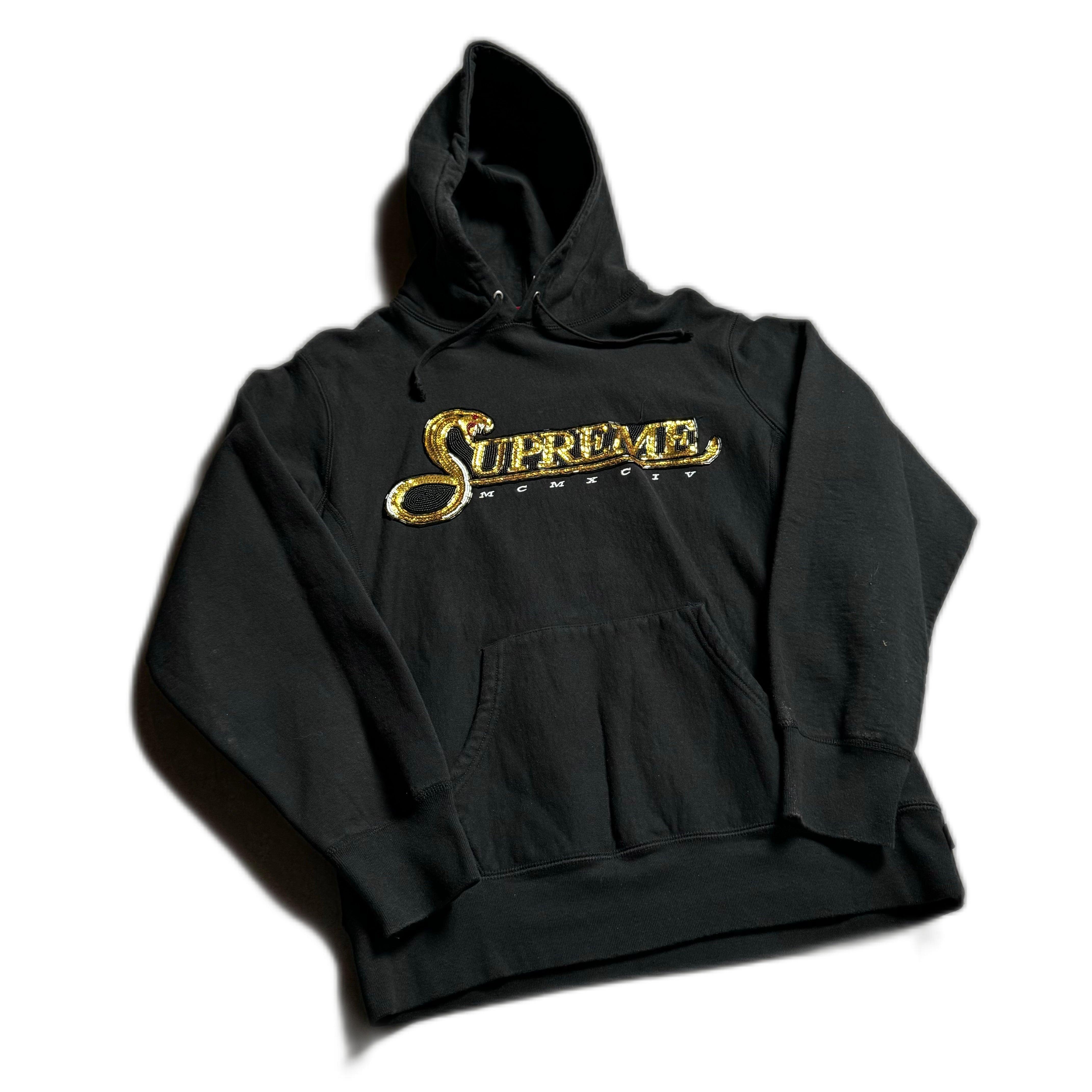 Black Supreme Hoodie - XL (Recommended Size - L)
