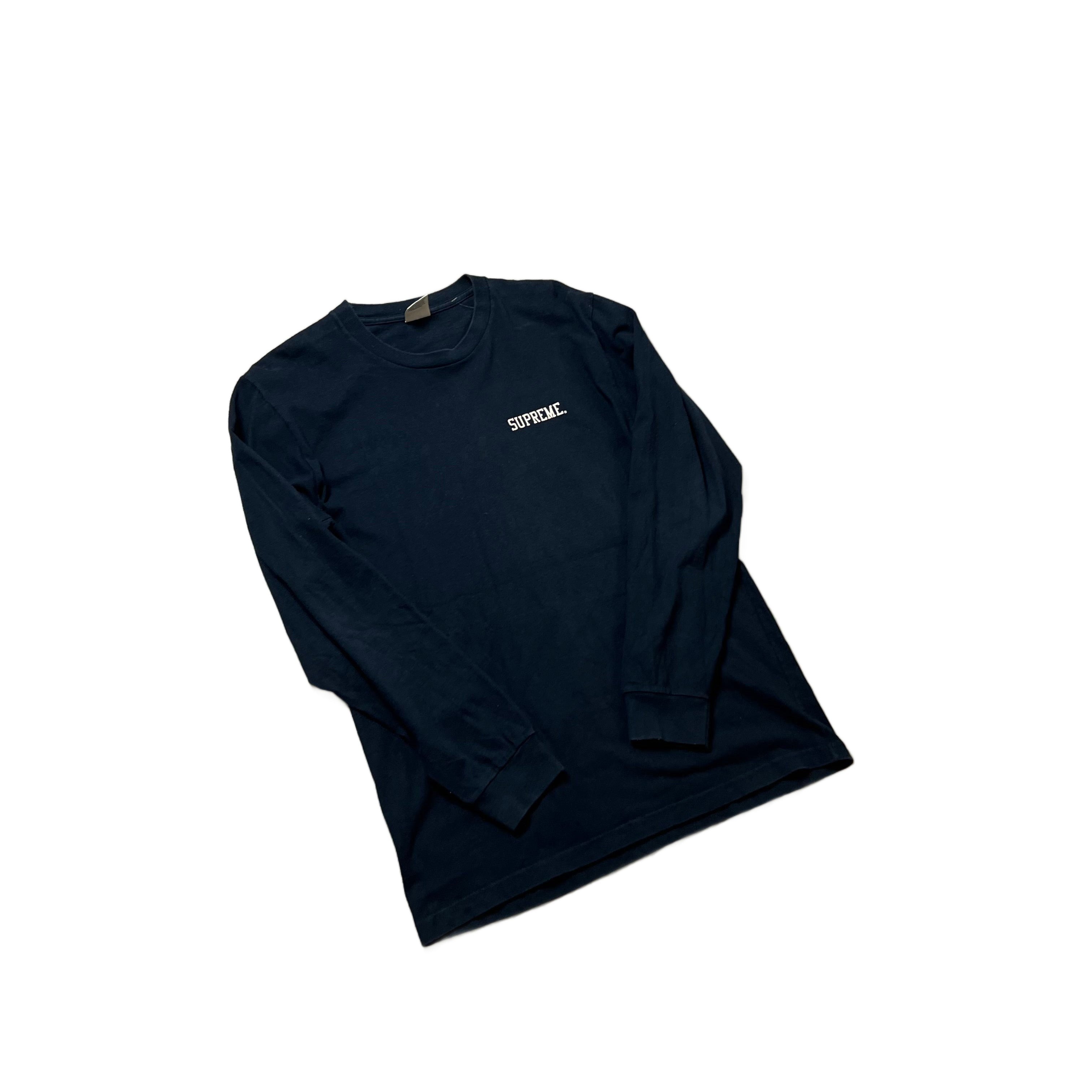 Navy Blue Supreme Long Sleeve Tee - M