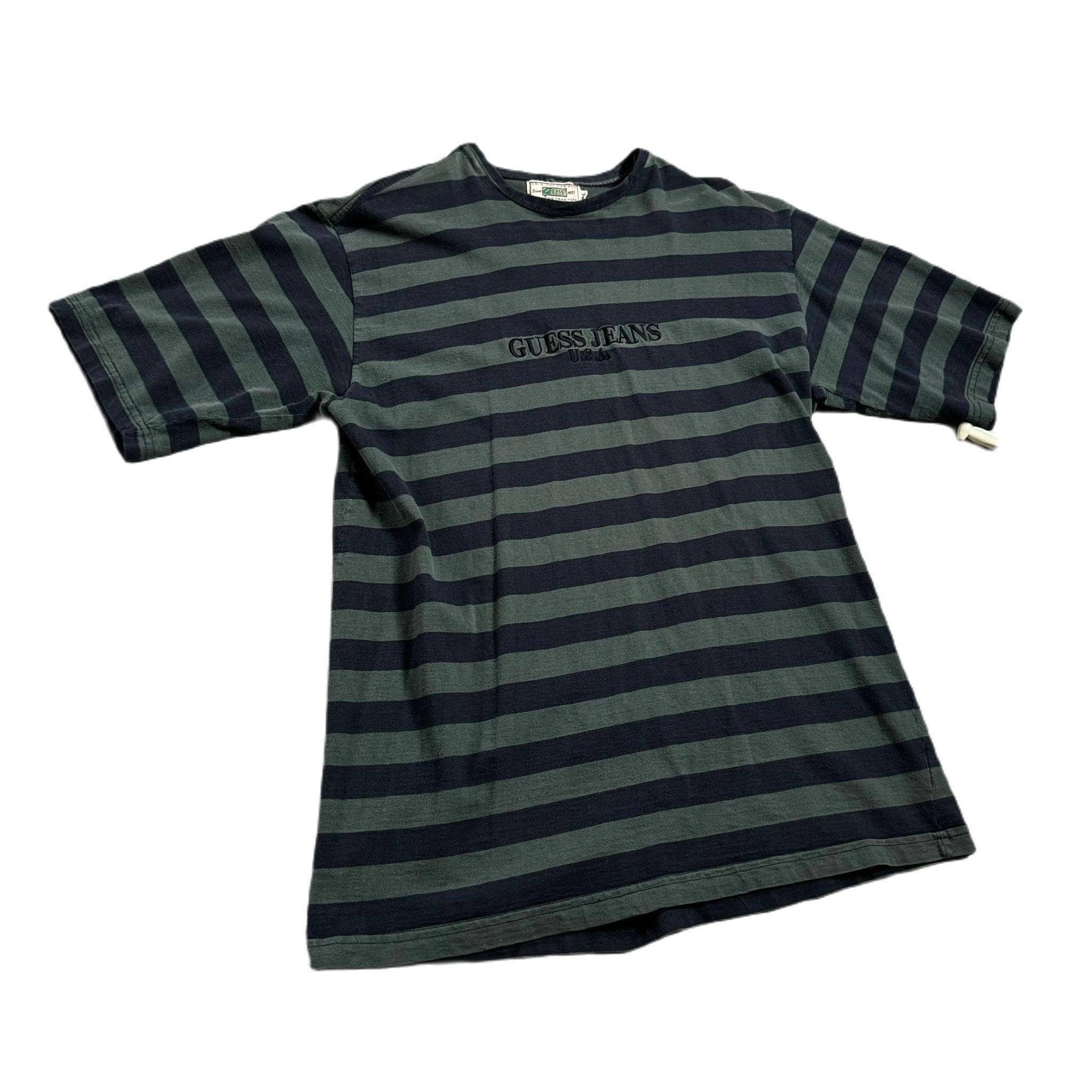 Vintage Guess Jeans Stripped Tee - M