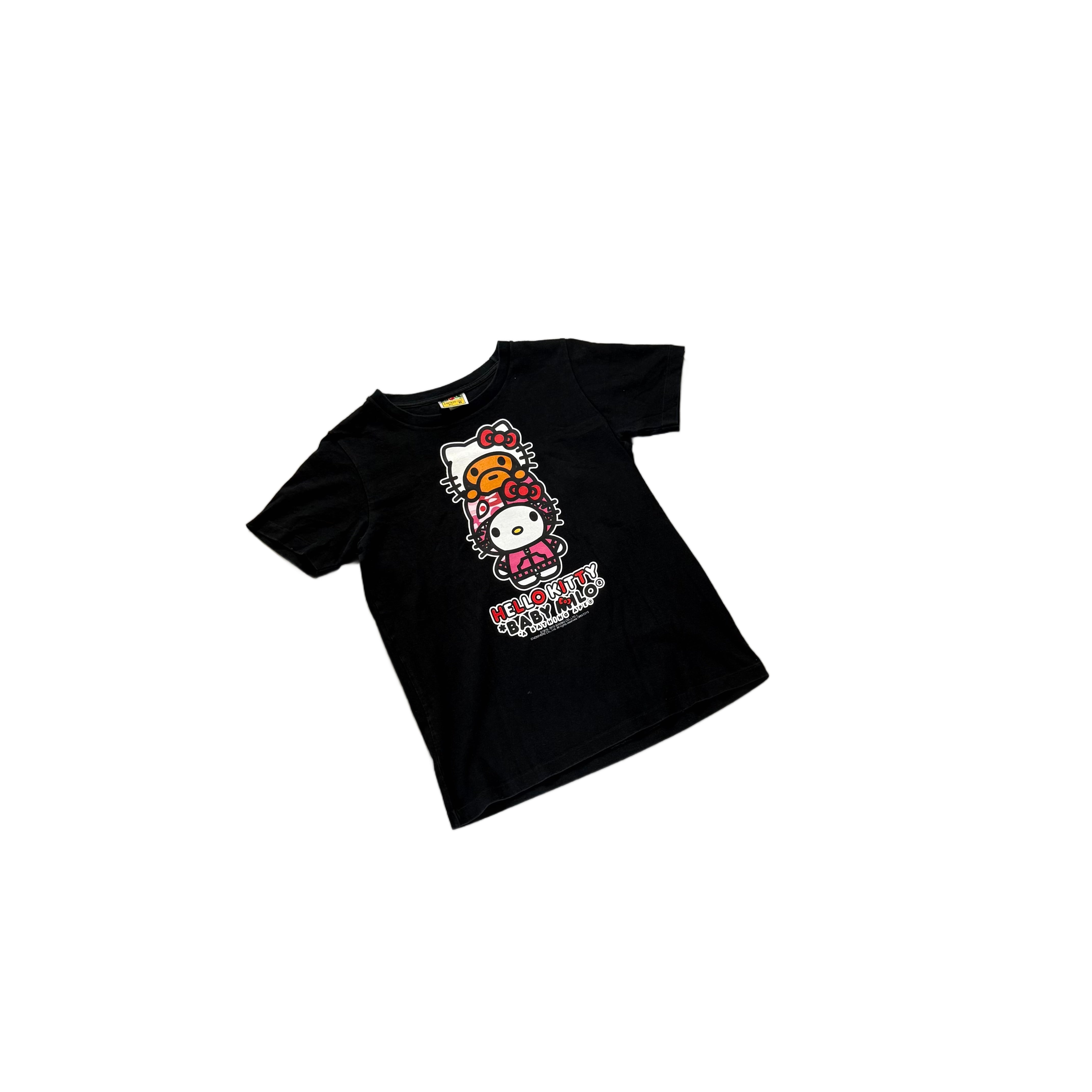 Black A Bathing Ape (BAPE) x Hello Kitty Tee - XS