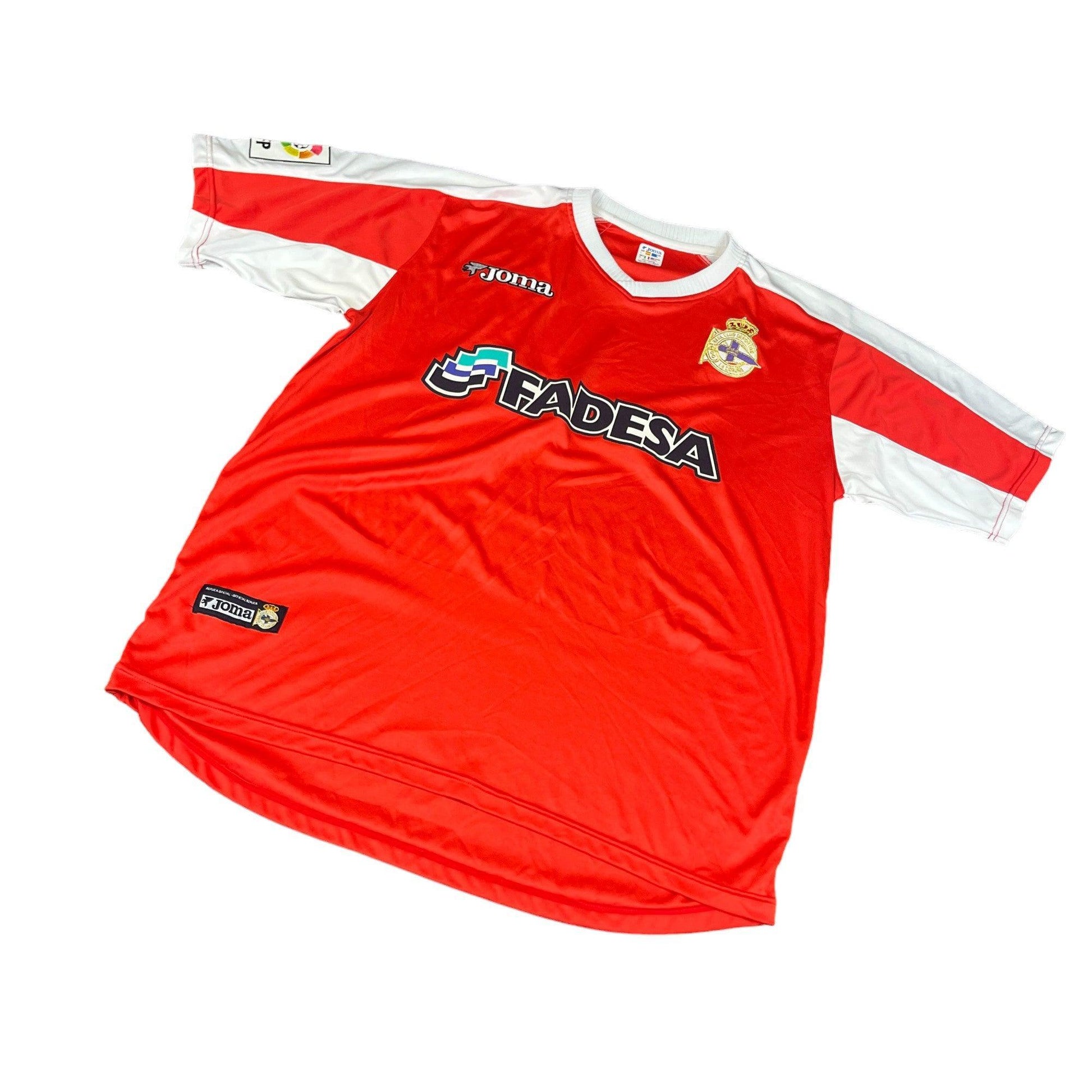2003-04 Red Deportivo la Coruna Tee - Large - The Streetwear Studio