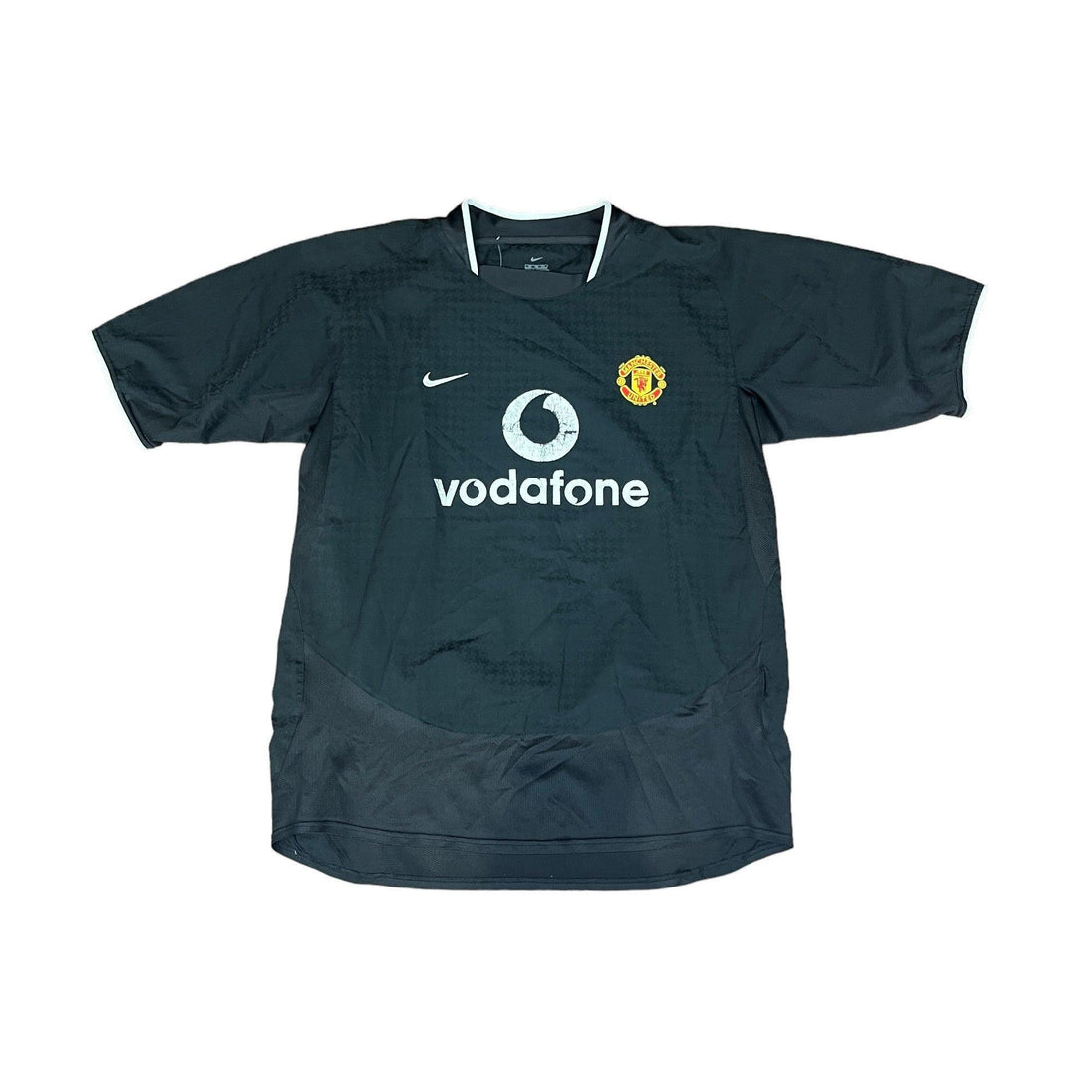 2003-05 Black Nike Manchester United Tee - Extra Large - The Streetwear Studio