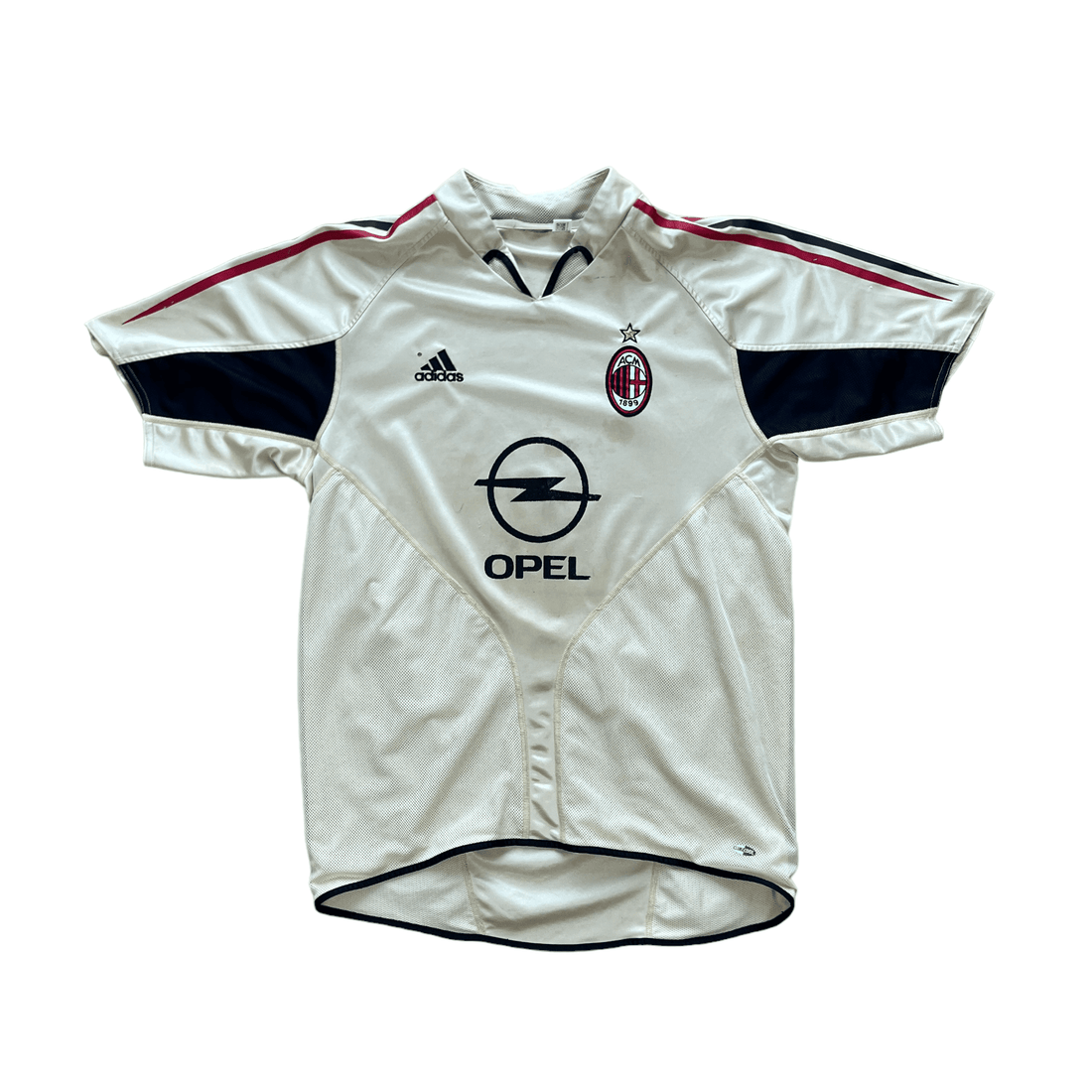 2004-05 Gold Adidas AC Milan Third Shirt - Large - The Streetwear Studio