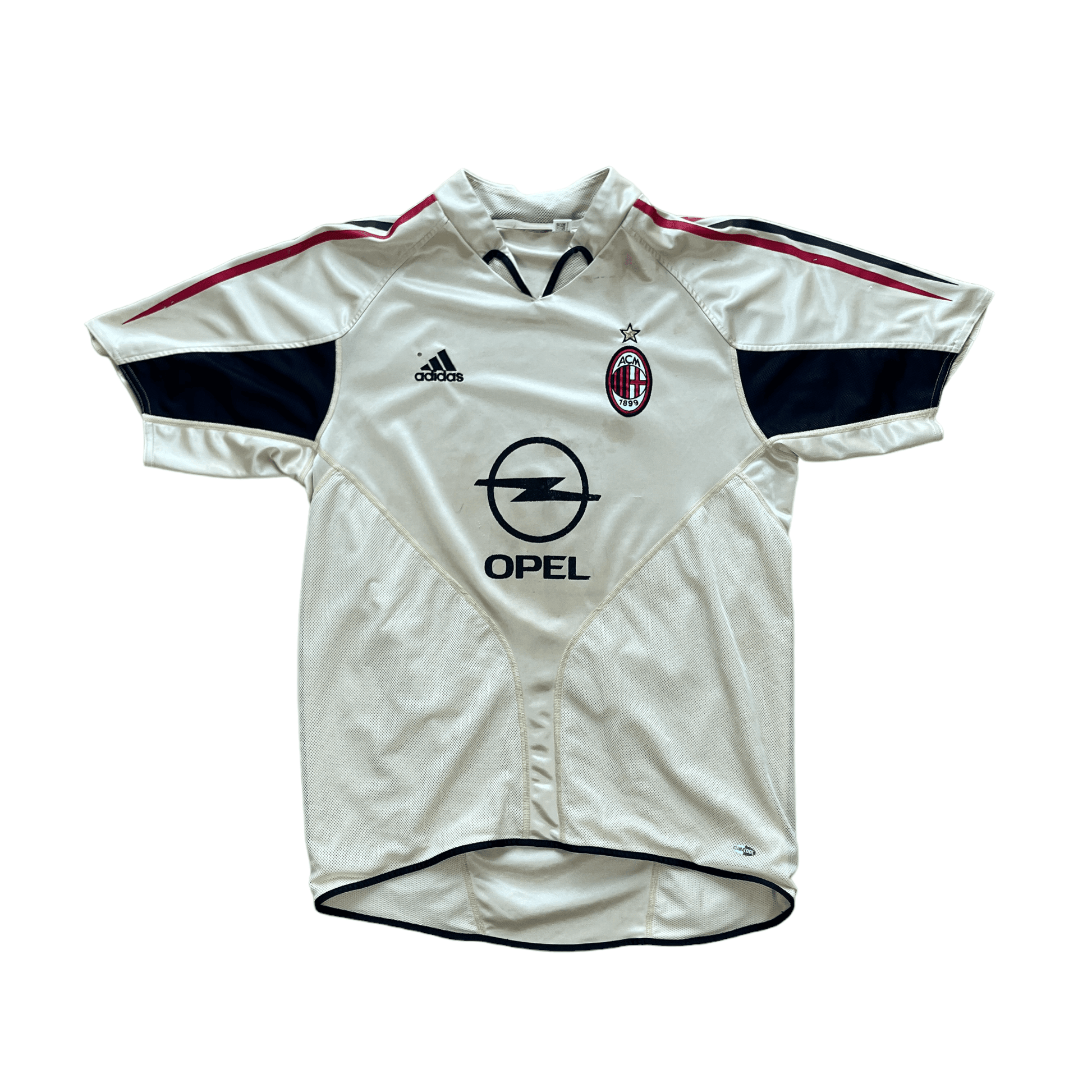 2004-05 Gold Adidas AC Milan Third Shirt - Large - The Streetwear Studio