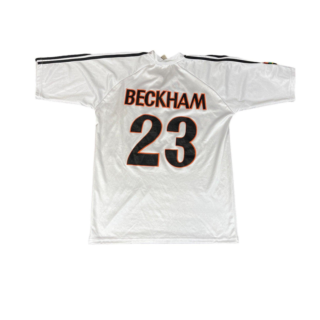 2004-05 White Adidas Real Madrid Beckham Tee - Large - The Streetwear Studio